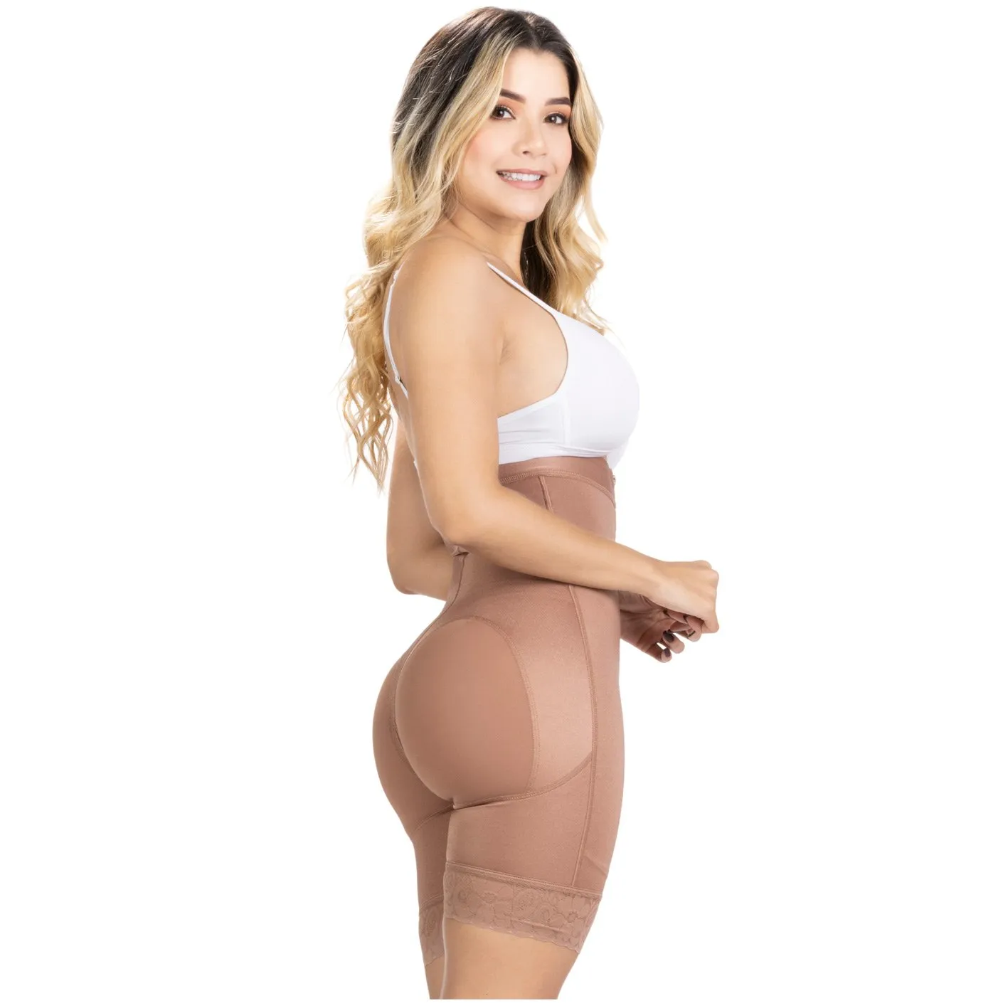 Fajas SONRYSE TR73ZF | High Rise Butt Lifting Shapewear Shorts for Women | Daily Use | Triconet