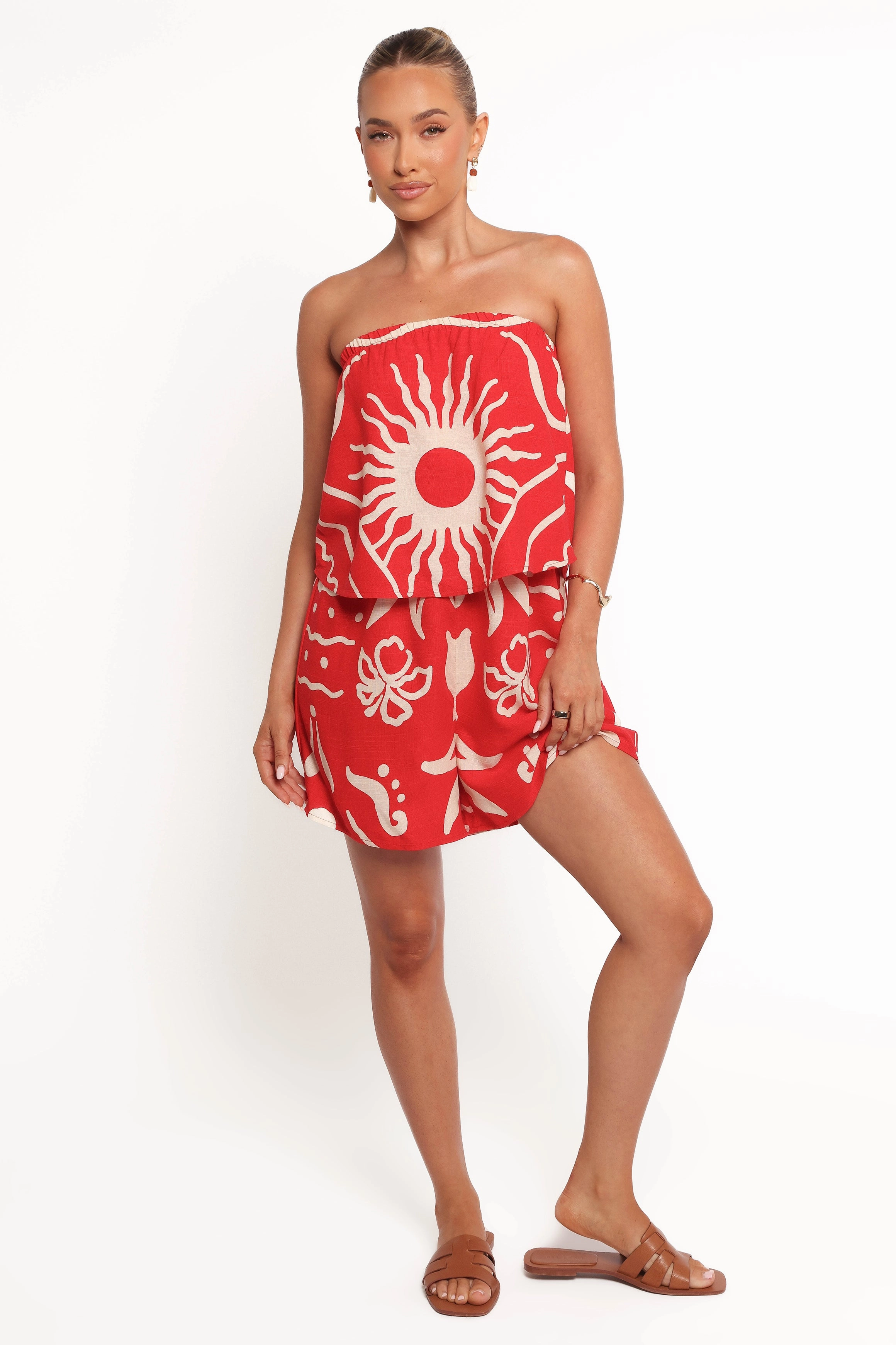 Herbie Strapless Playsuit - Sunburst