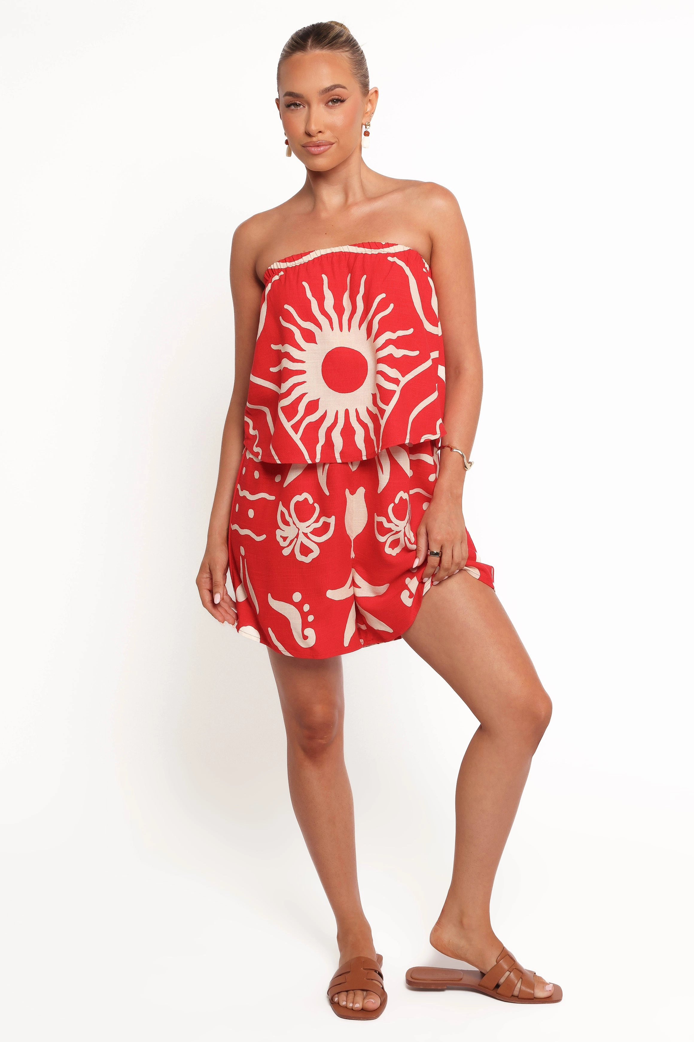 Herbie Strapless Playsuit - Sunburst