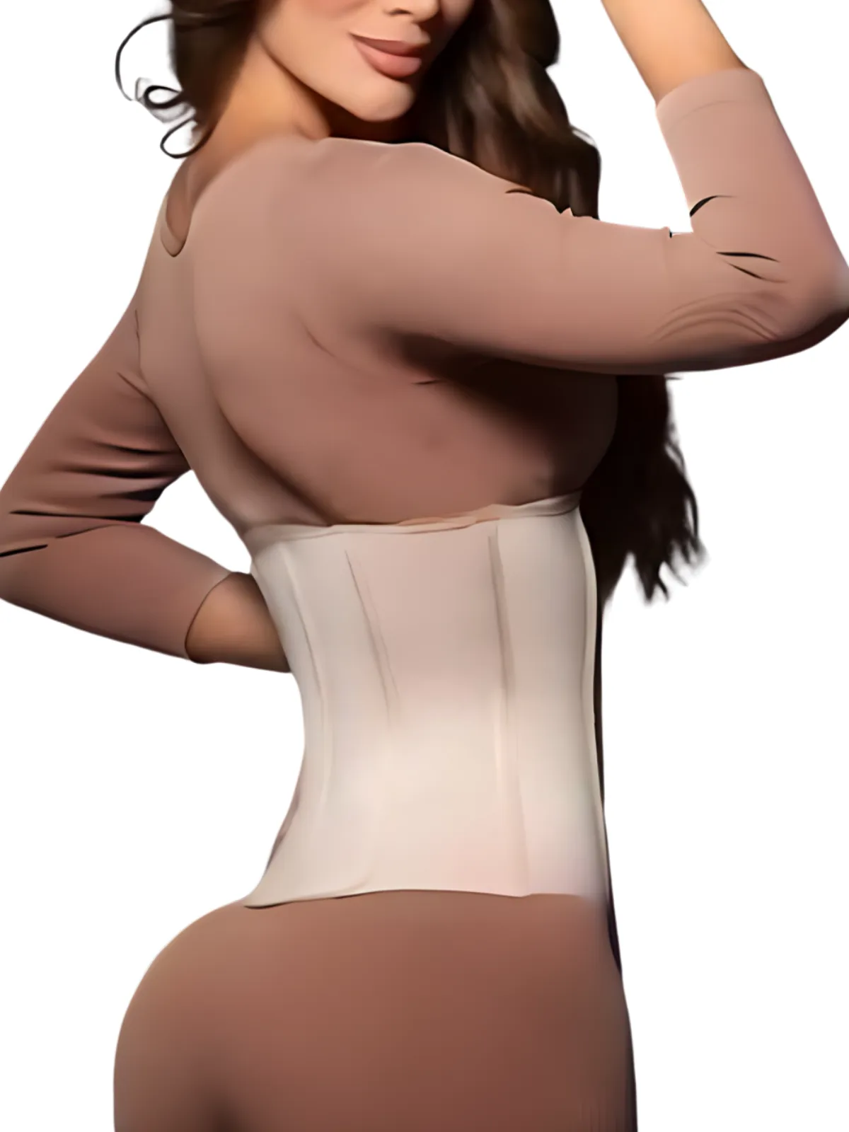 High-Compression Waist Cincher with Double Lining and 100% Natural Latex