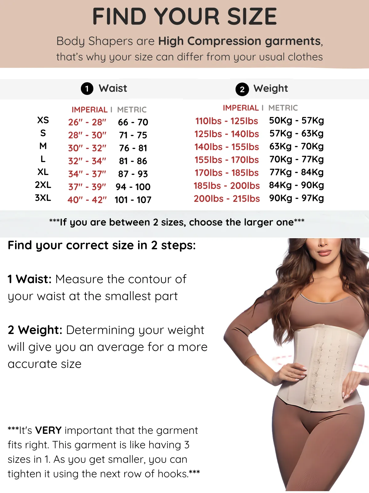 High-Compression Waist Cincher with Double Lining and 100% Natural Latex