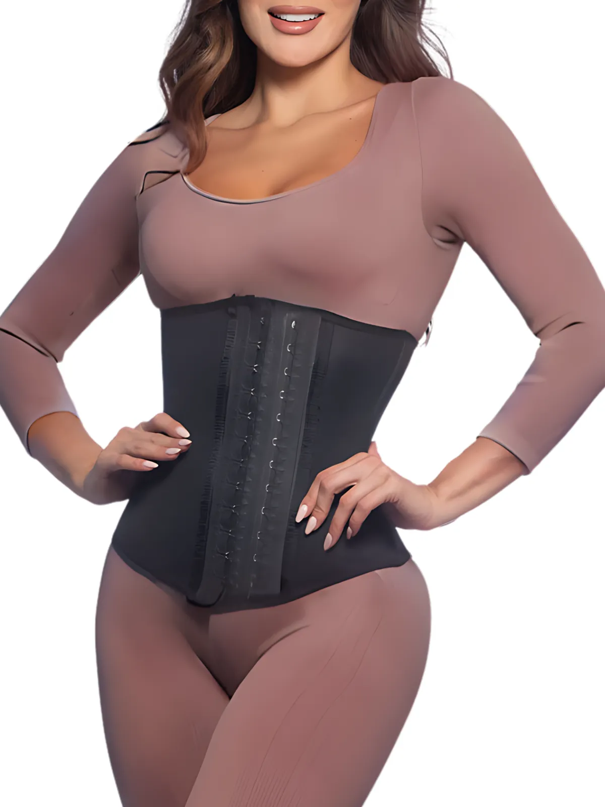 High-Compression Waist Cincher with Double Lining and 100% Natural Latex