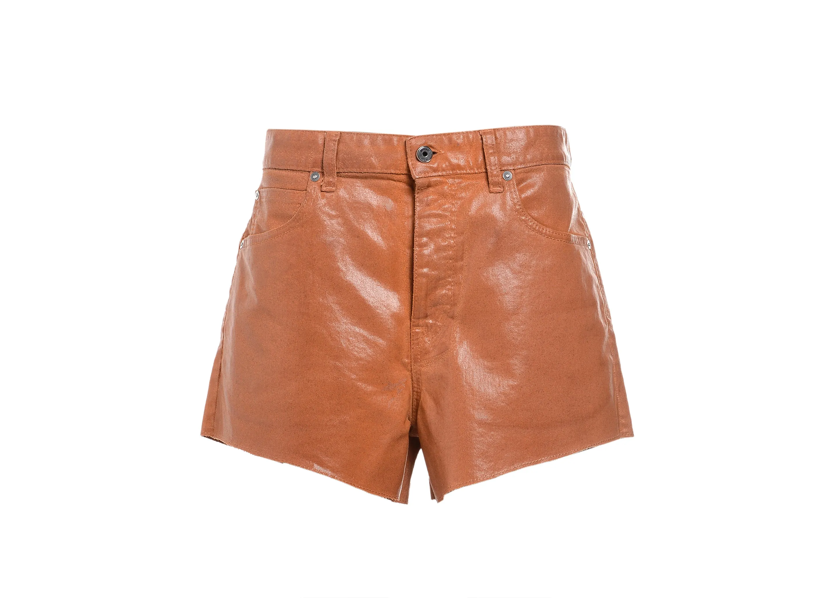 Just Cavalli Coated High Waist Shorts