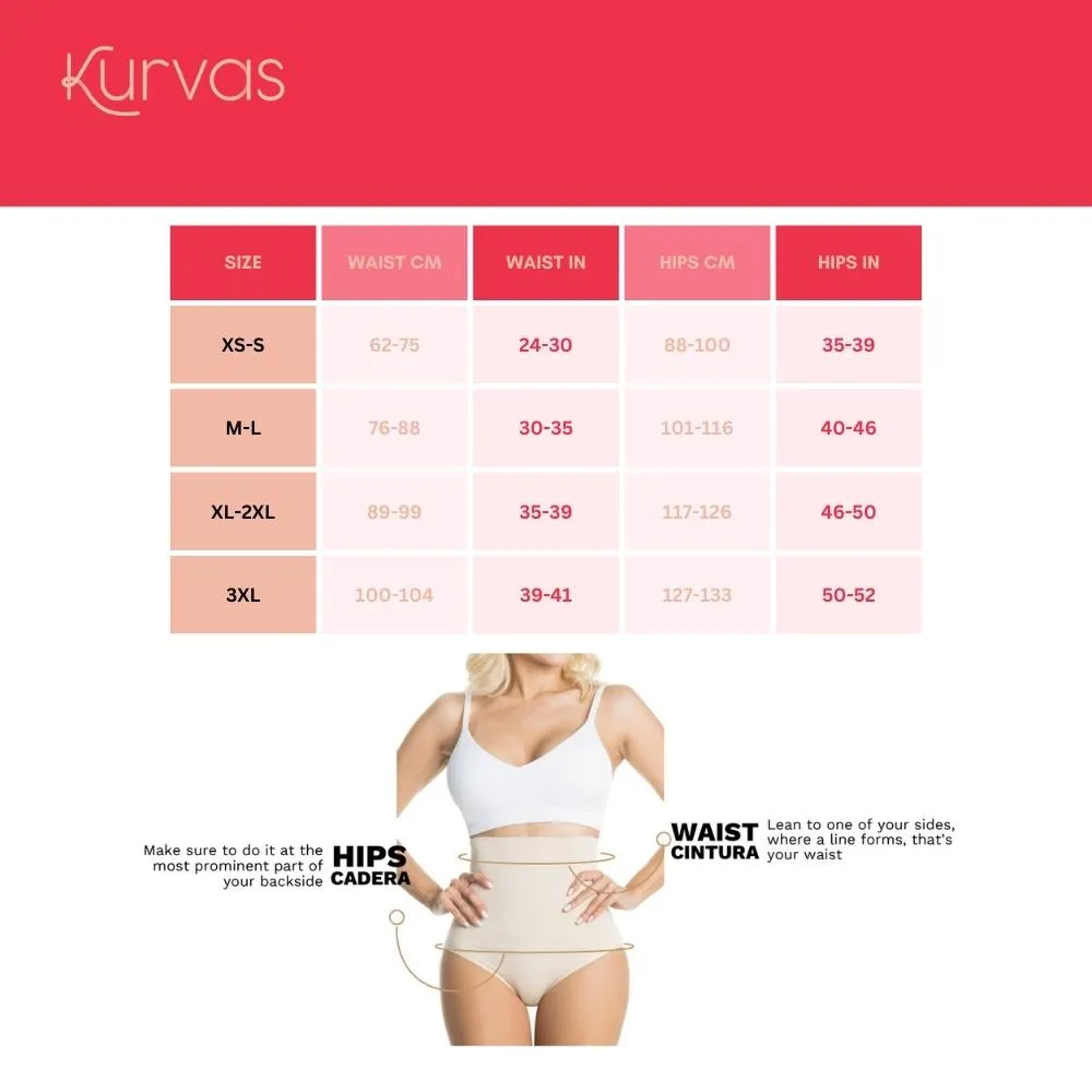 Kurvas CH004SL | Seamless Strapless Shapewear High Waisted Thong