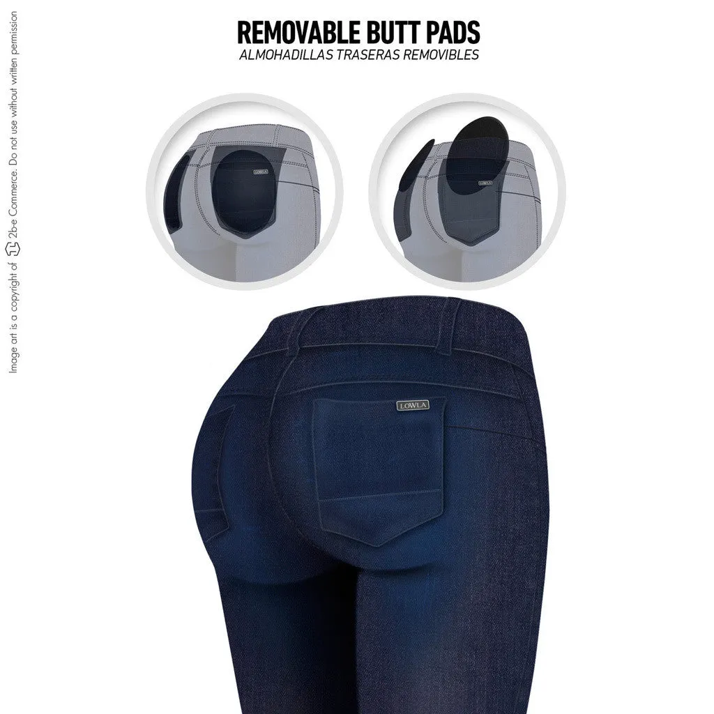 Lowla 218236 | Skinny Butt Lifting Jeans for Women with Removable Butt Pads