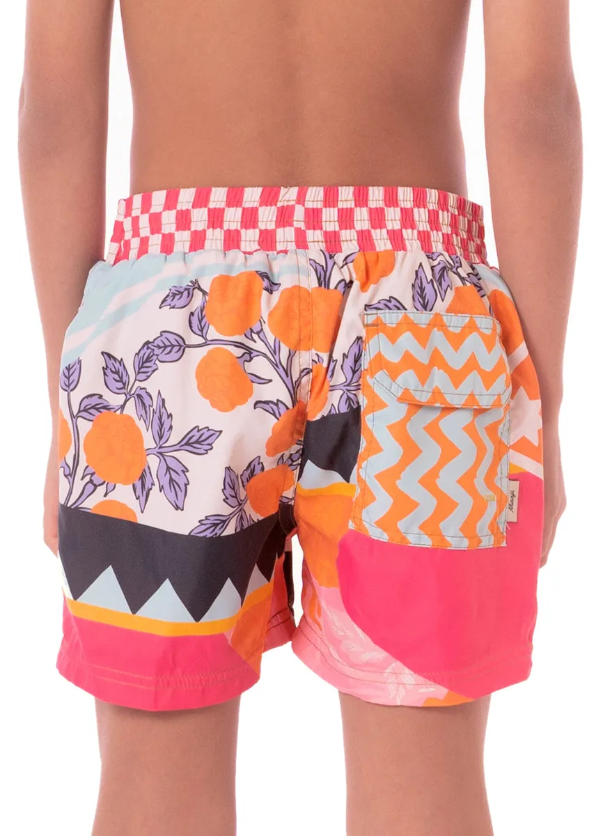 Maaji Sundance Pink Little Sailor Boys Trunks