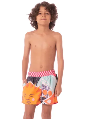 Maaji Sundance Pink Little Sailor Boys Trunks