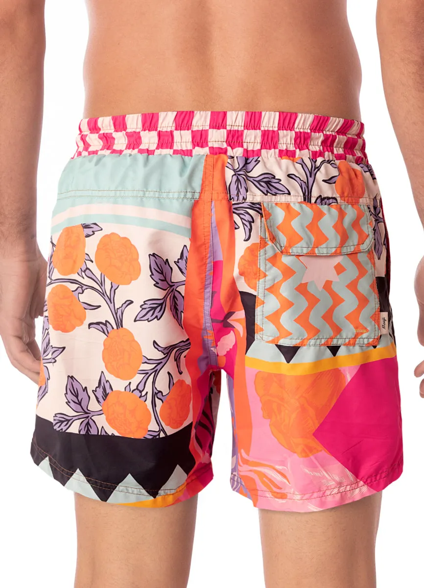 Maaji Sundance Pink Sailor Sporty Shorts