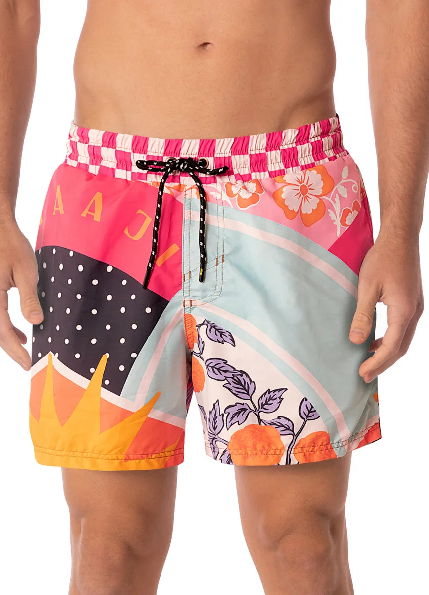 Maaji Sundance Pink Sailor Sporty Shorts