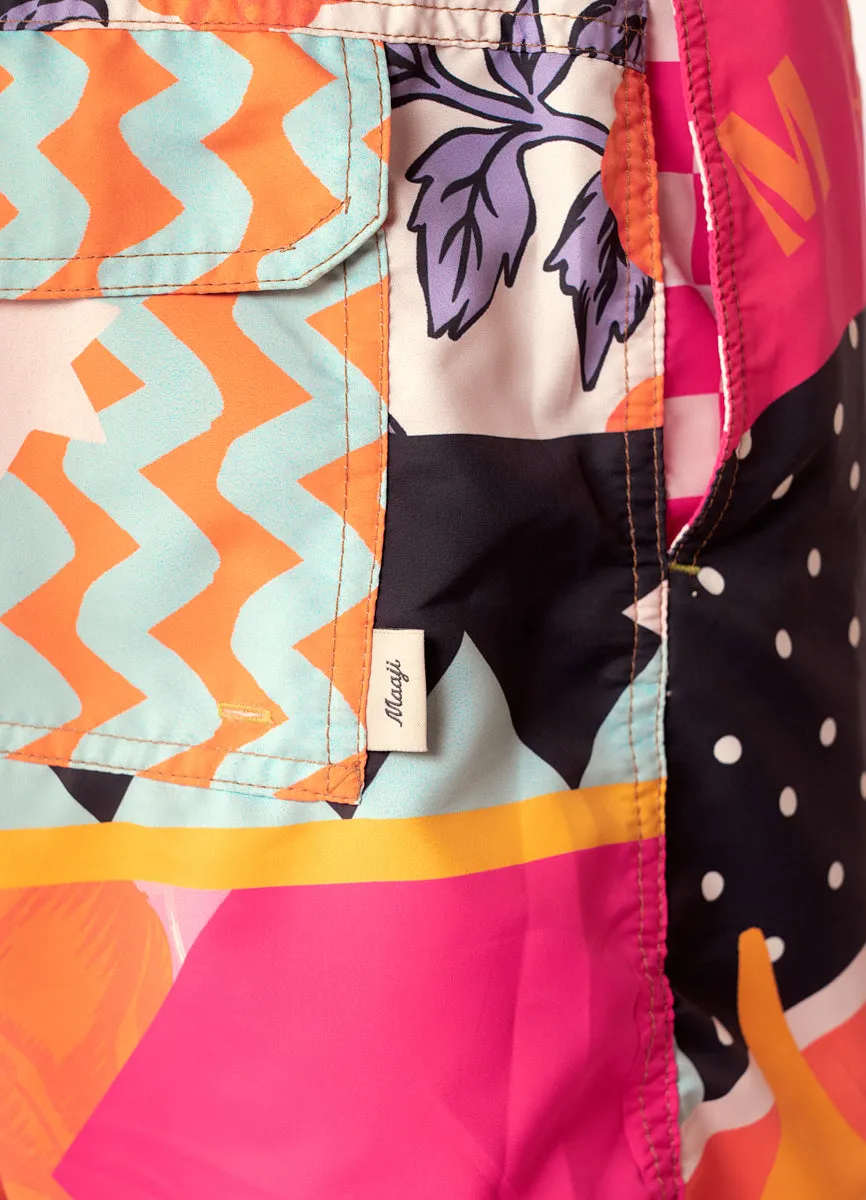 Maaji Sundance Pink Sailor Sporty Shorts