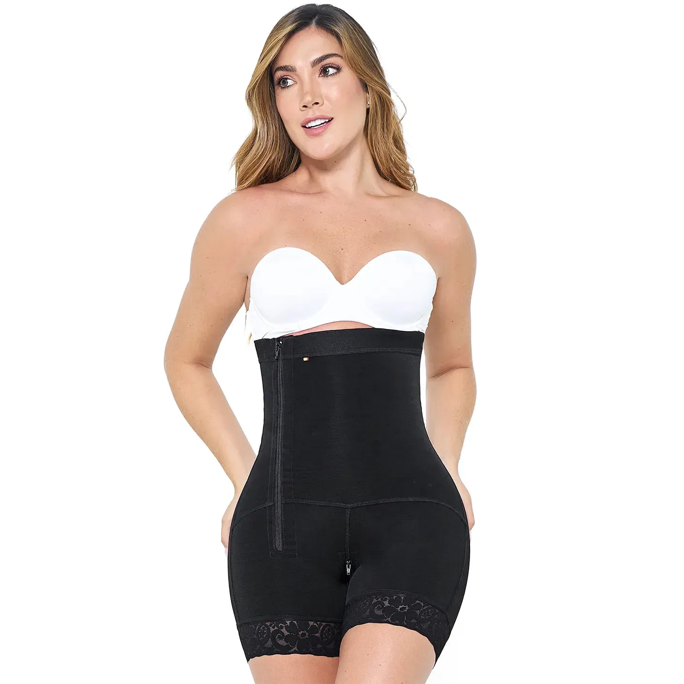 MARIAE FPL9530 Faja Colombiana Postpartum & Daily Use Shapewear Bodysuit Short Length & Open Bust