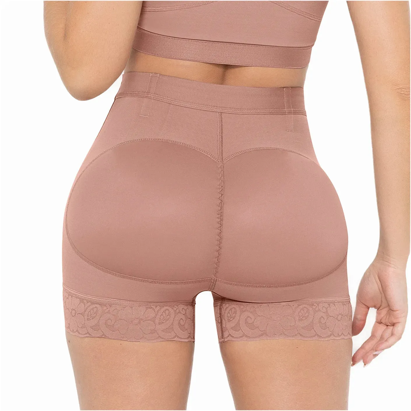 MARIAE SPN0130 Fajas Colombianas High Waisted Butt Lifter Shaper Shorts High Compression