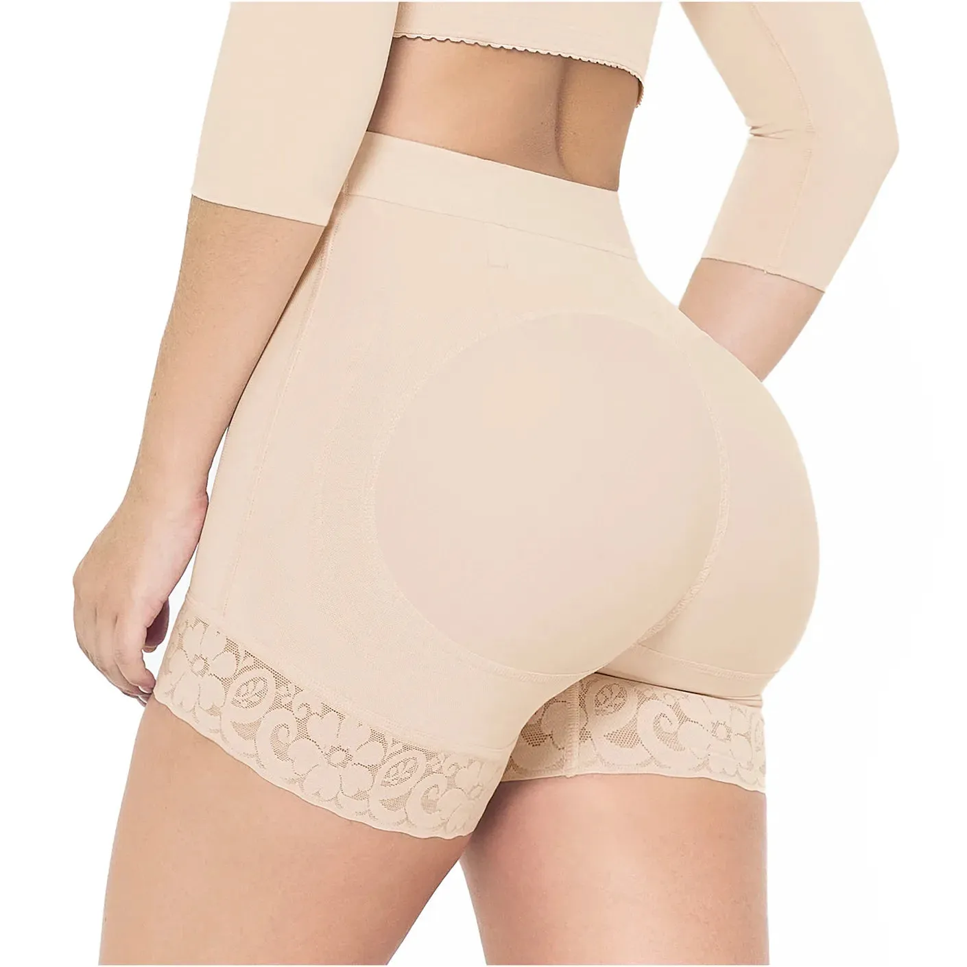 MARIAE SPN0130 Fajas Colombianas High Waisted Butt Lifter Shaper Shorts High Compression