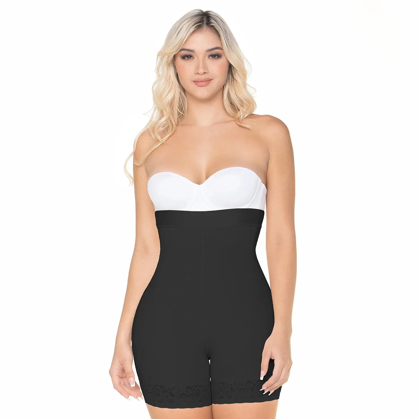 MARIAE TBN0530 Fajas Colombianas High Waisted Shapewear Shorts for Women Butt Lift Medium Compression