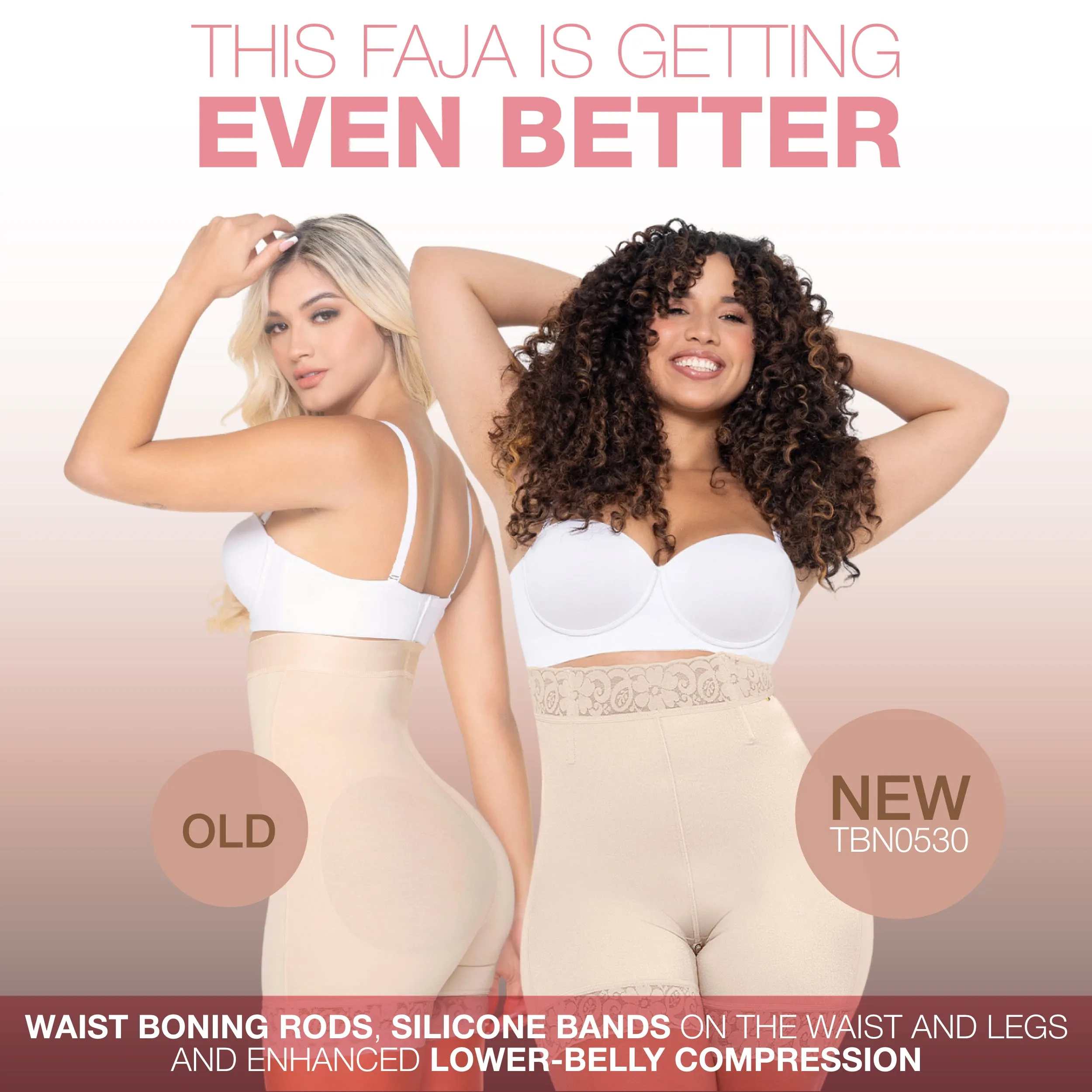 MARIAE TBN0530 Fajas Colombianas High Waisted Shapewear Shorts for Women Butt Lift Medium Compression