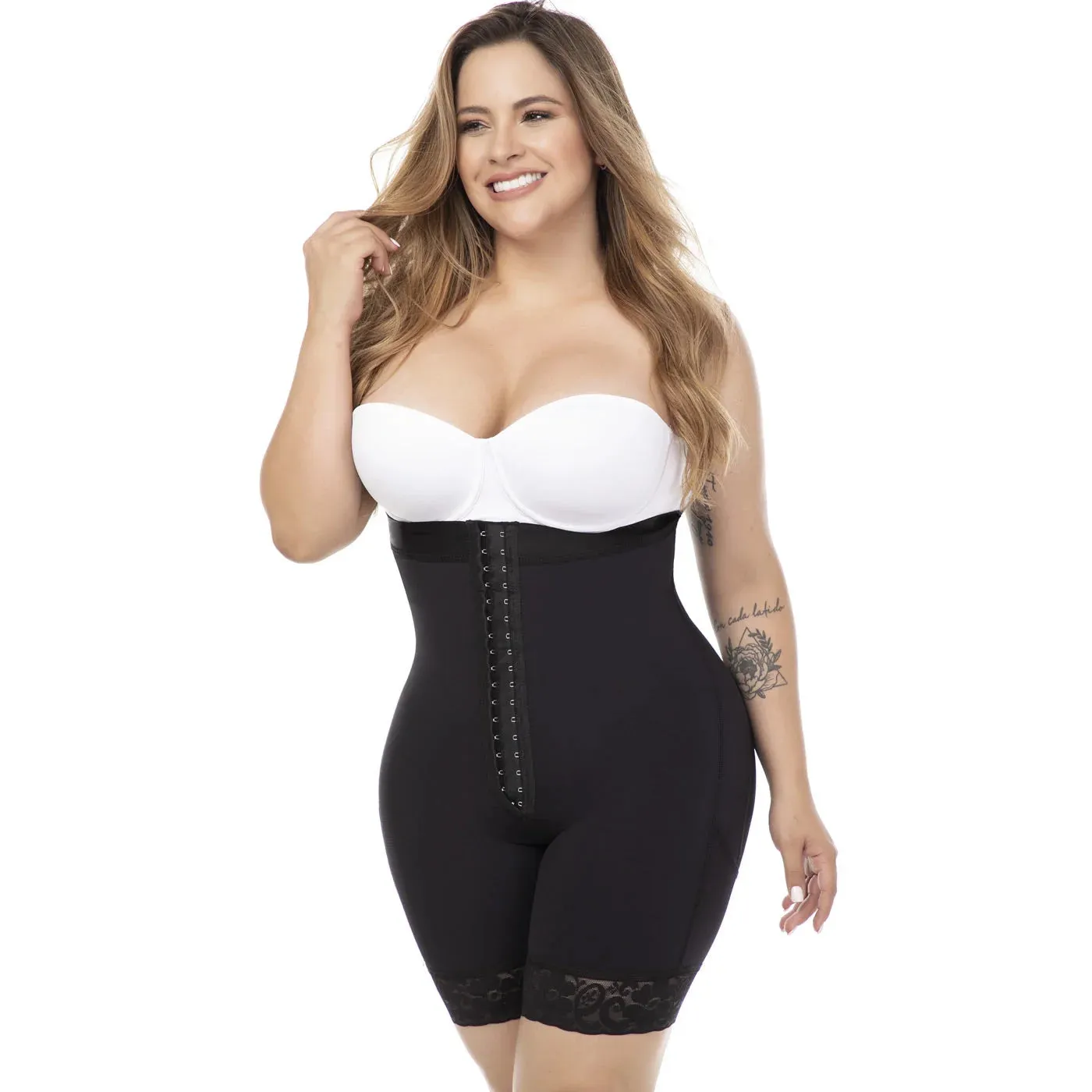 MARIAE TPD0530 Fajas Colombianas High Waisted Shaper Shorts for Women Butt Lift High Compression Front Hooks