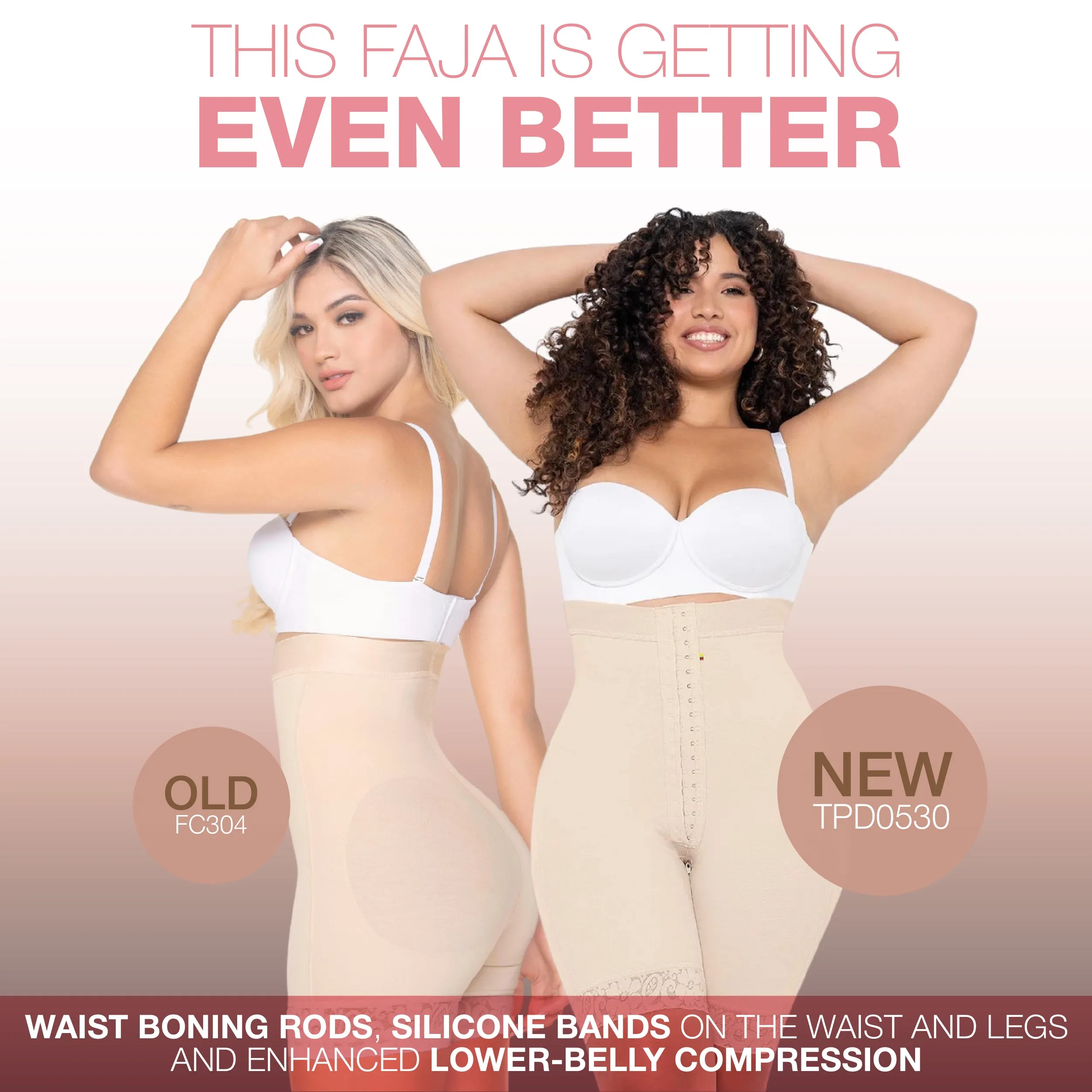 MARIAE TPD0530 Fajas Colombianas High Waisted Shaper Shorts for Women Butt Lift High Compression Front Hooks
