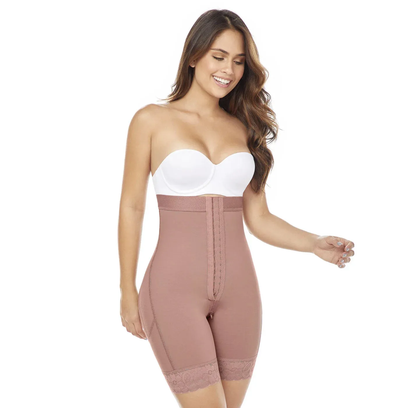 MARIAE TPD0530 Fajas Colombianas High Waisted Shaper Shorts for Women Butt Lift High Compression Front Hooks