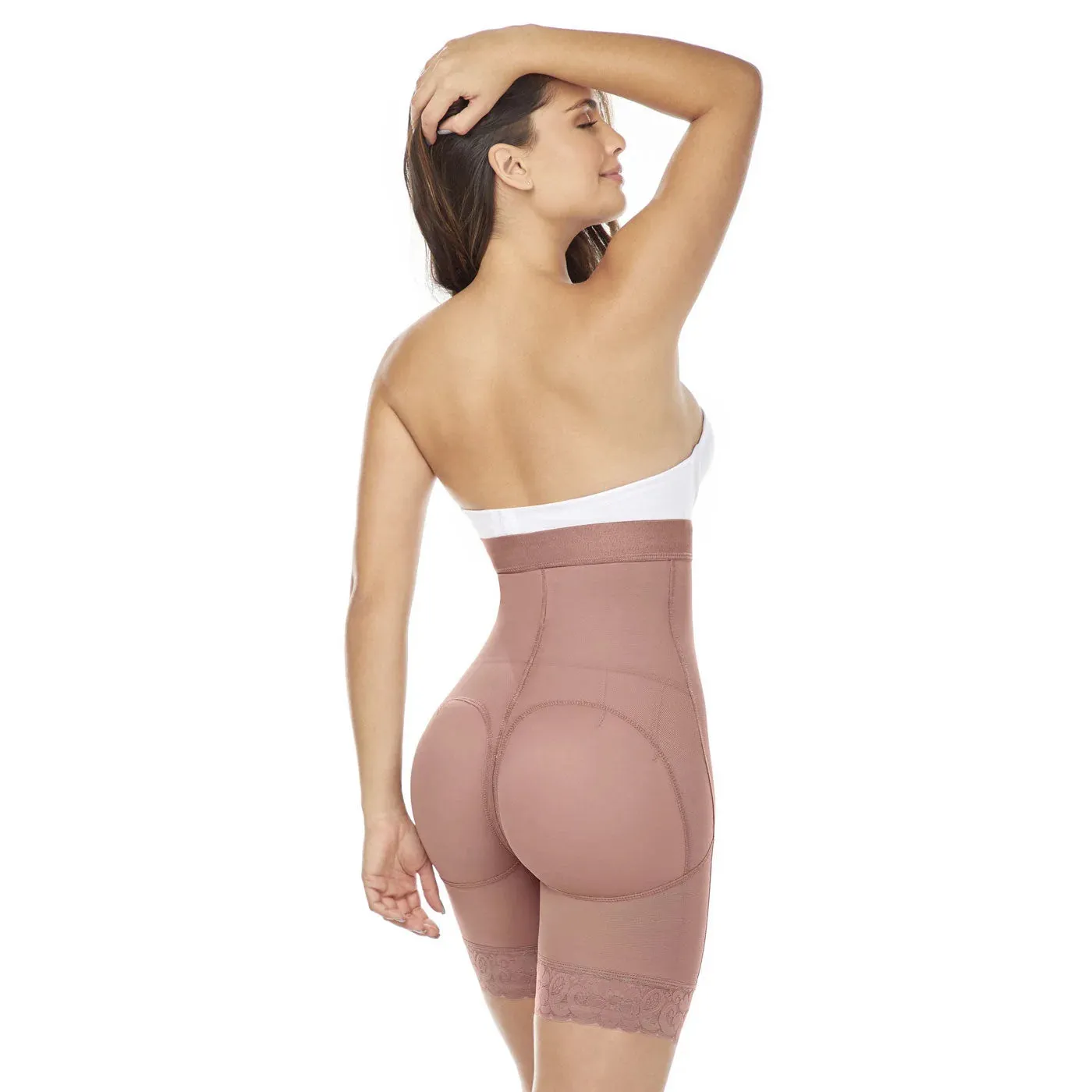 MARIAE TPD0530 Fajas Colombianas High Waisted Shaper Shorts for Women Butt Lift High Compression Front Hooks
