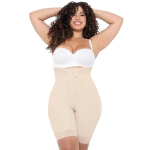 MARIAE TPD0530 Fajas Colombianas High Waisted Shaper Shorts for Women Butt Lift High Compression Front Hooks
