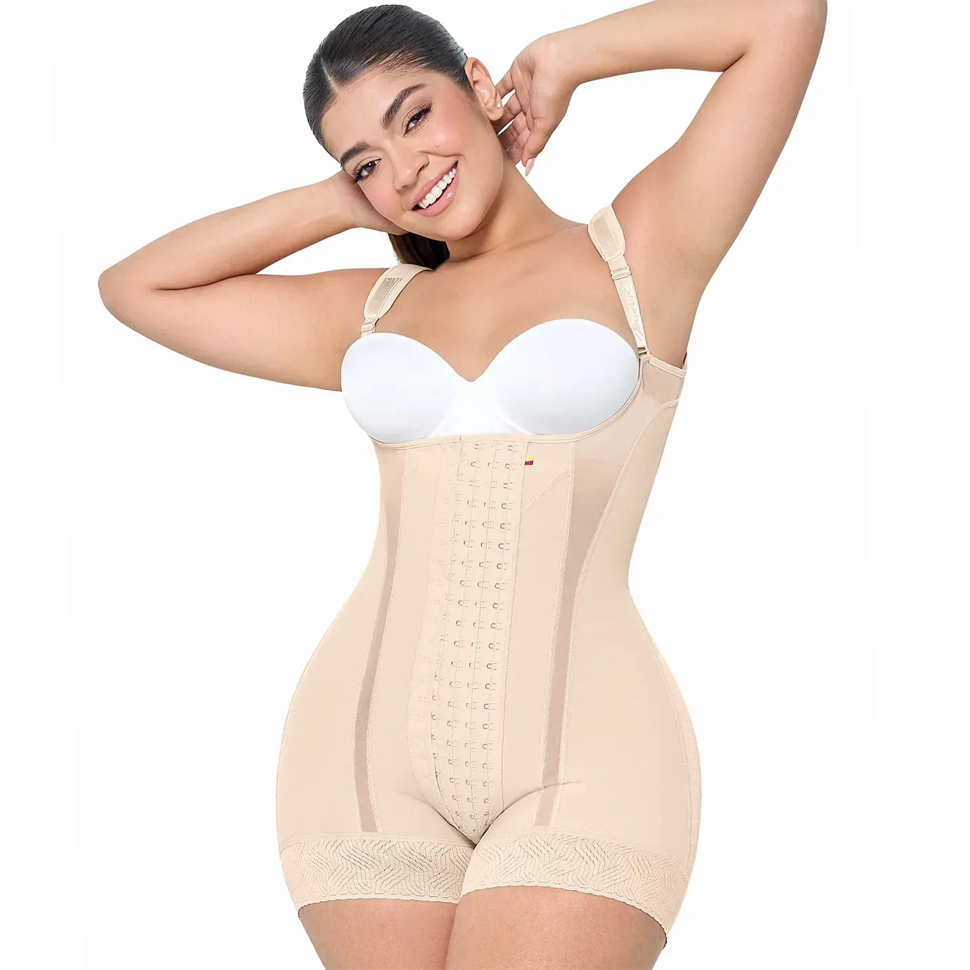 MARIAE XPC1320  Tummy Control Shapewear Bodysuit for Women Ultra Compression Colombian Fajas Colombianas