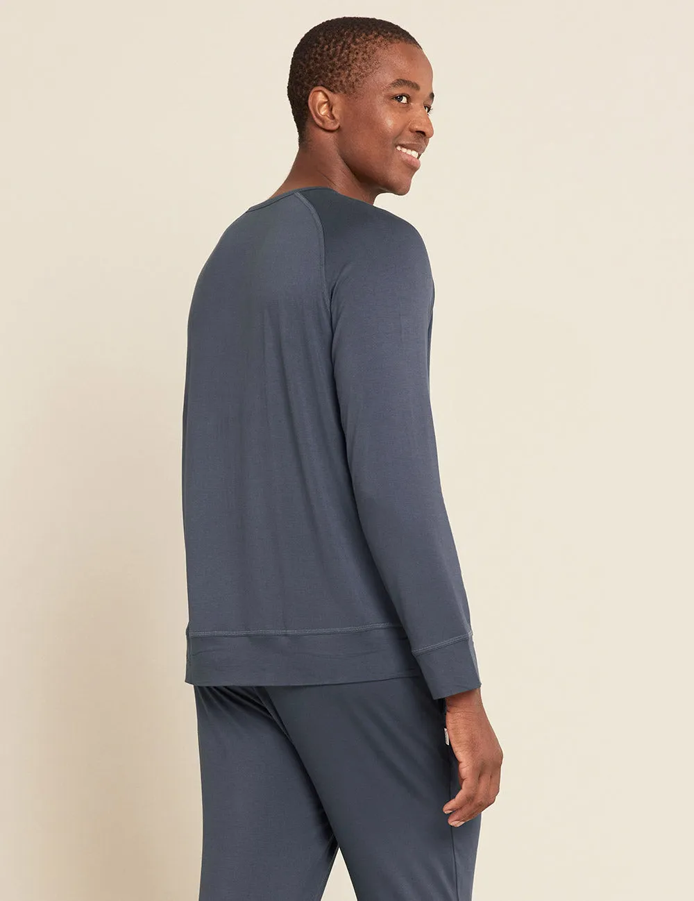 Men's Long Sleeve Sleep Tee - Storm
