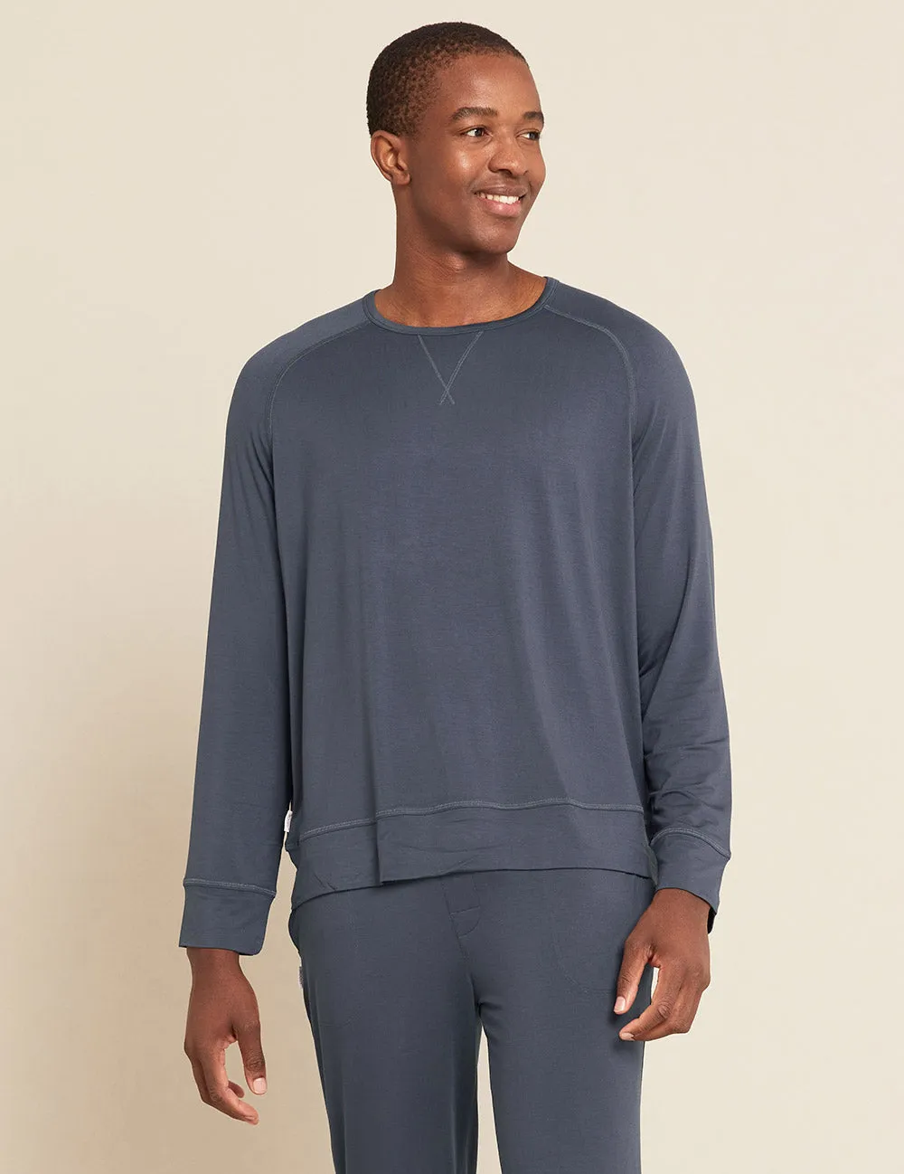 Men's Long Sleeve Sleep Tee - Storm