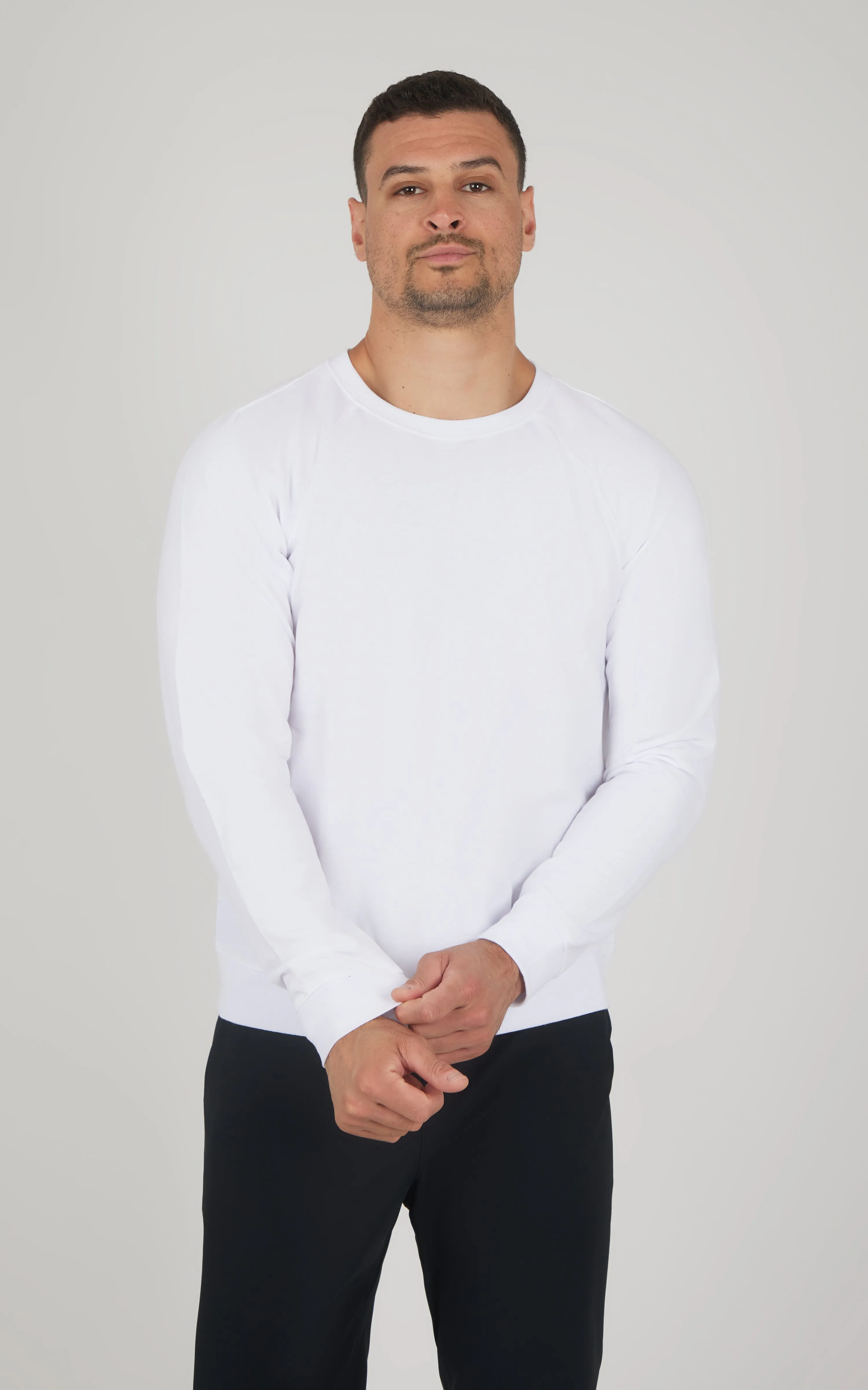 Men's Terry Brushed Long Sleeve Top