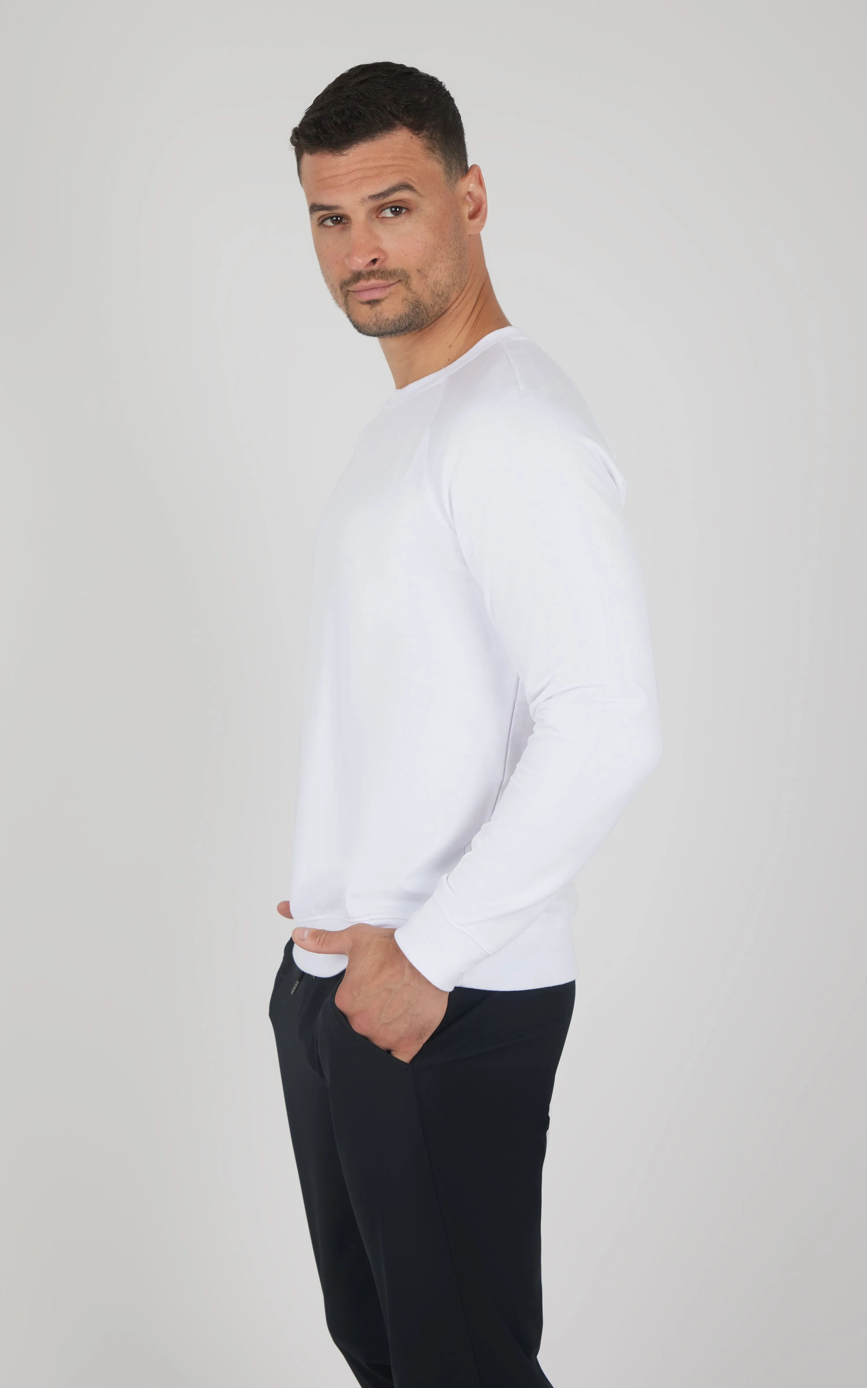 Men's Terry Brushed Long Sleeve Top