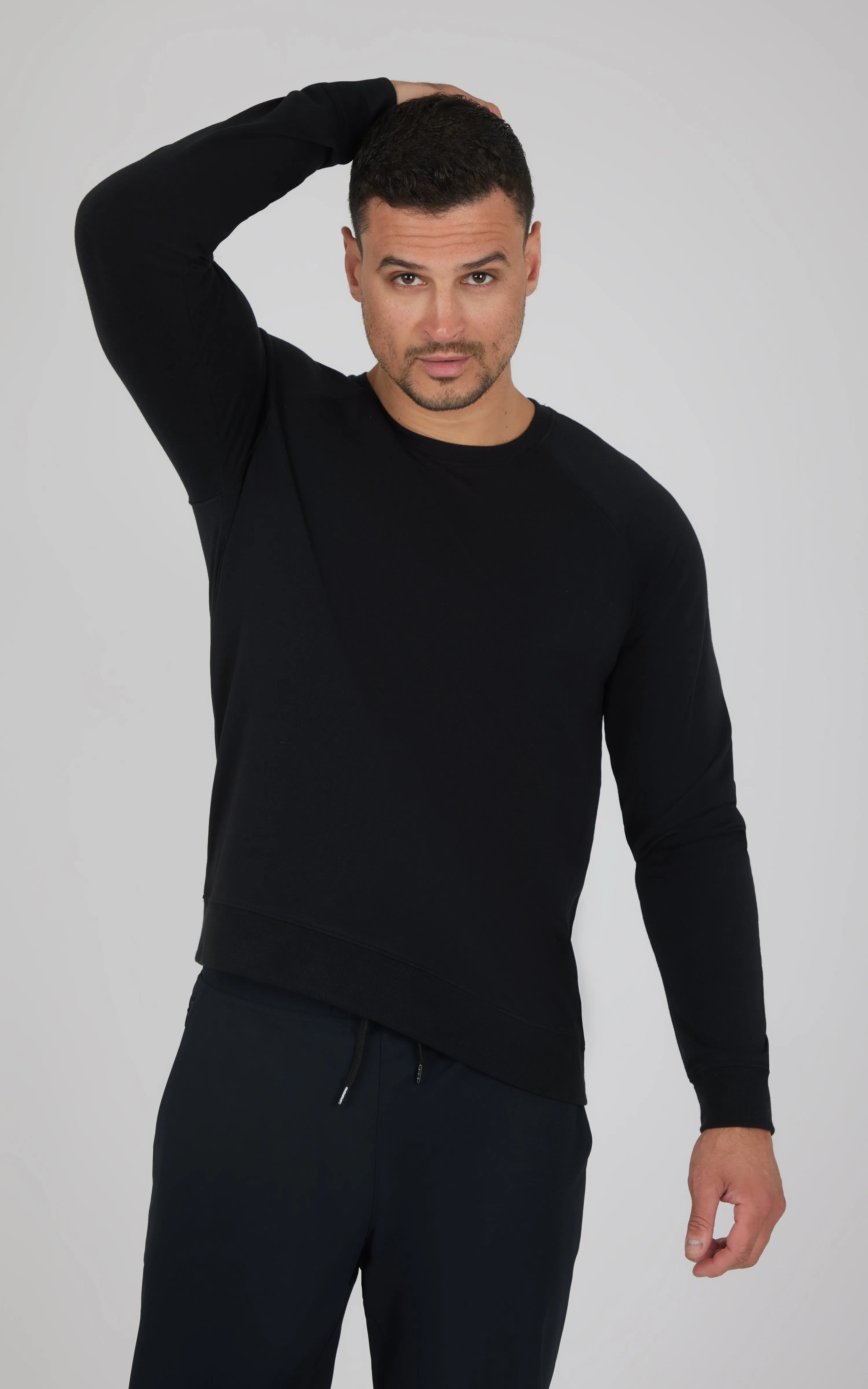 Men's Terry Brushed Long Sleeve Top