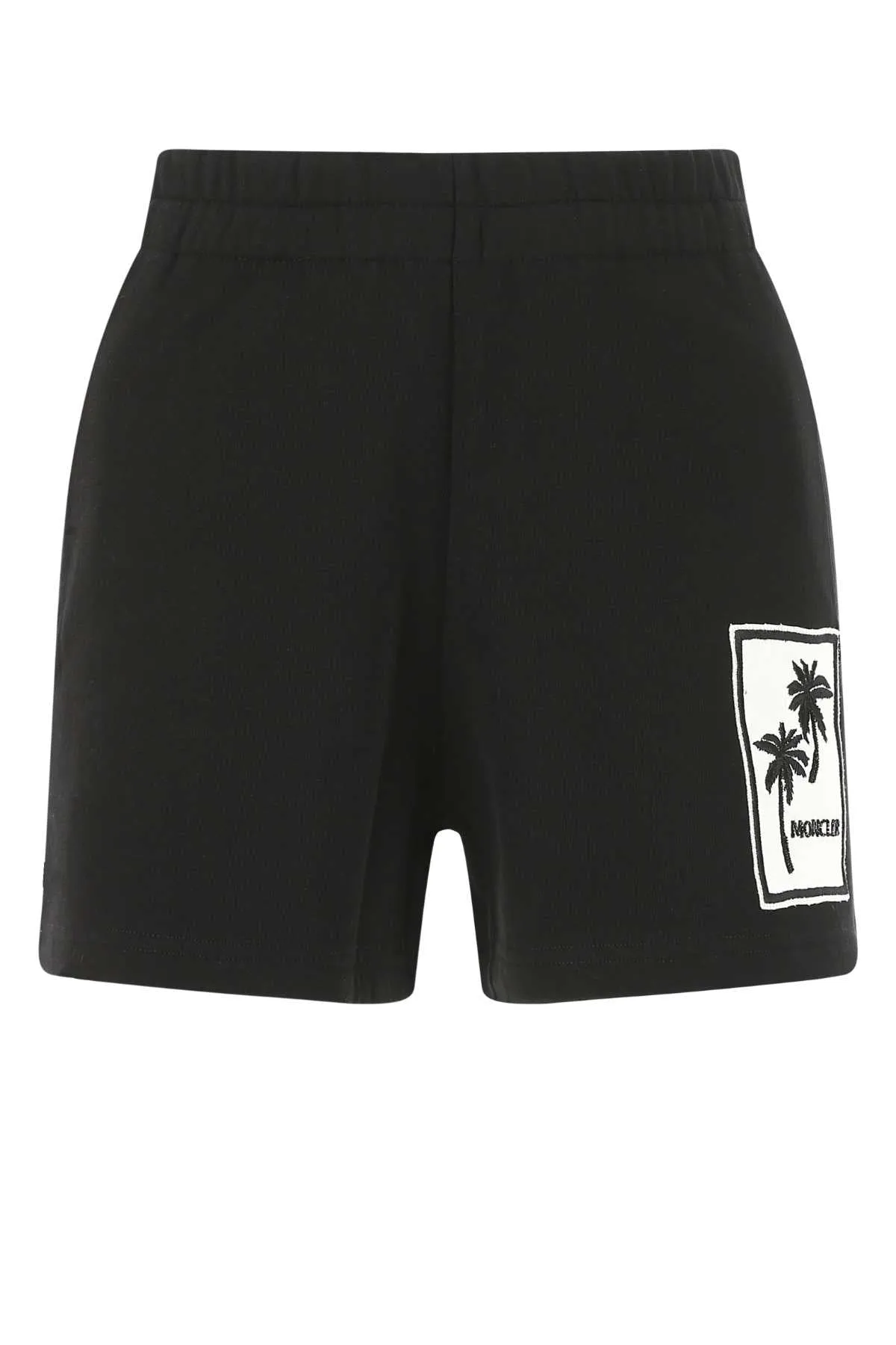 Moncler Logo Embroidered Elasticated Waist Shorts