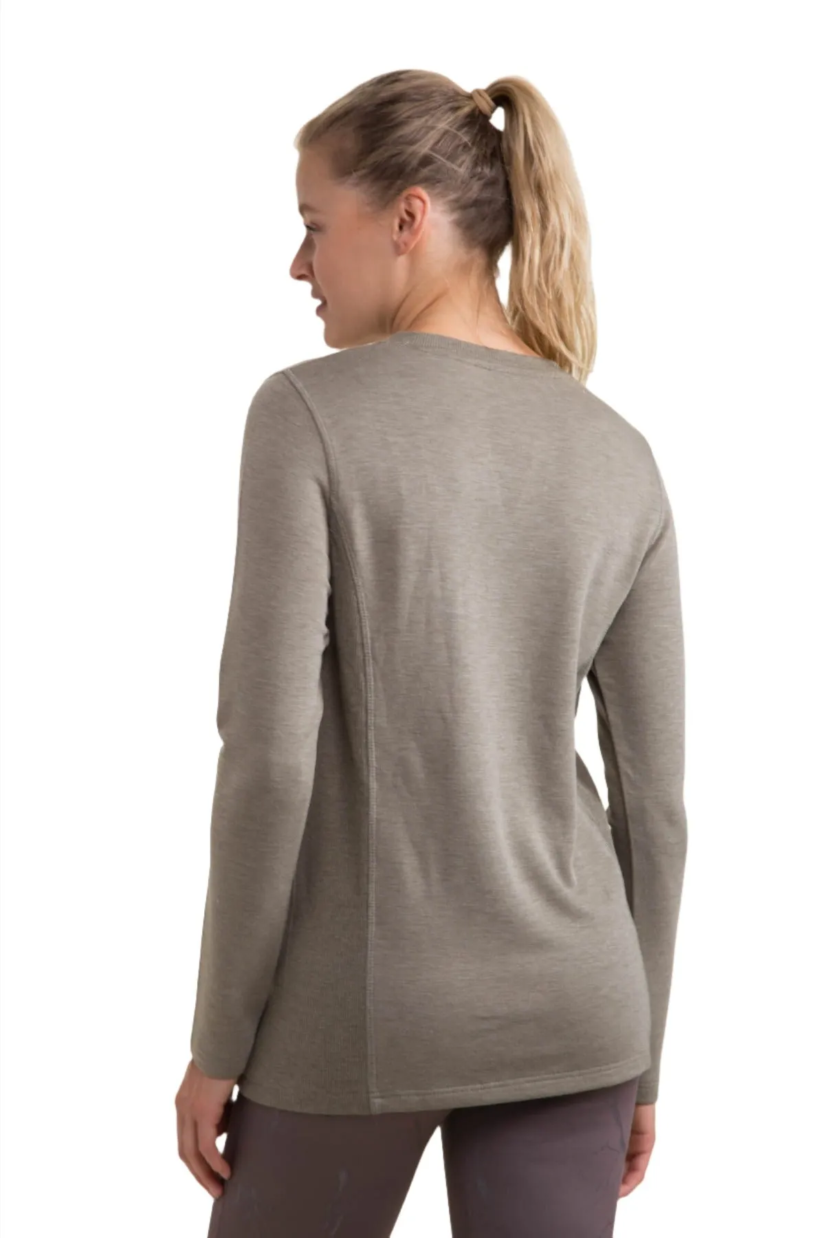 Mono B Split Collar Long Sleeve Tee KT-A1040