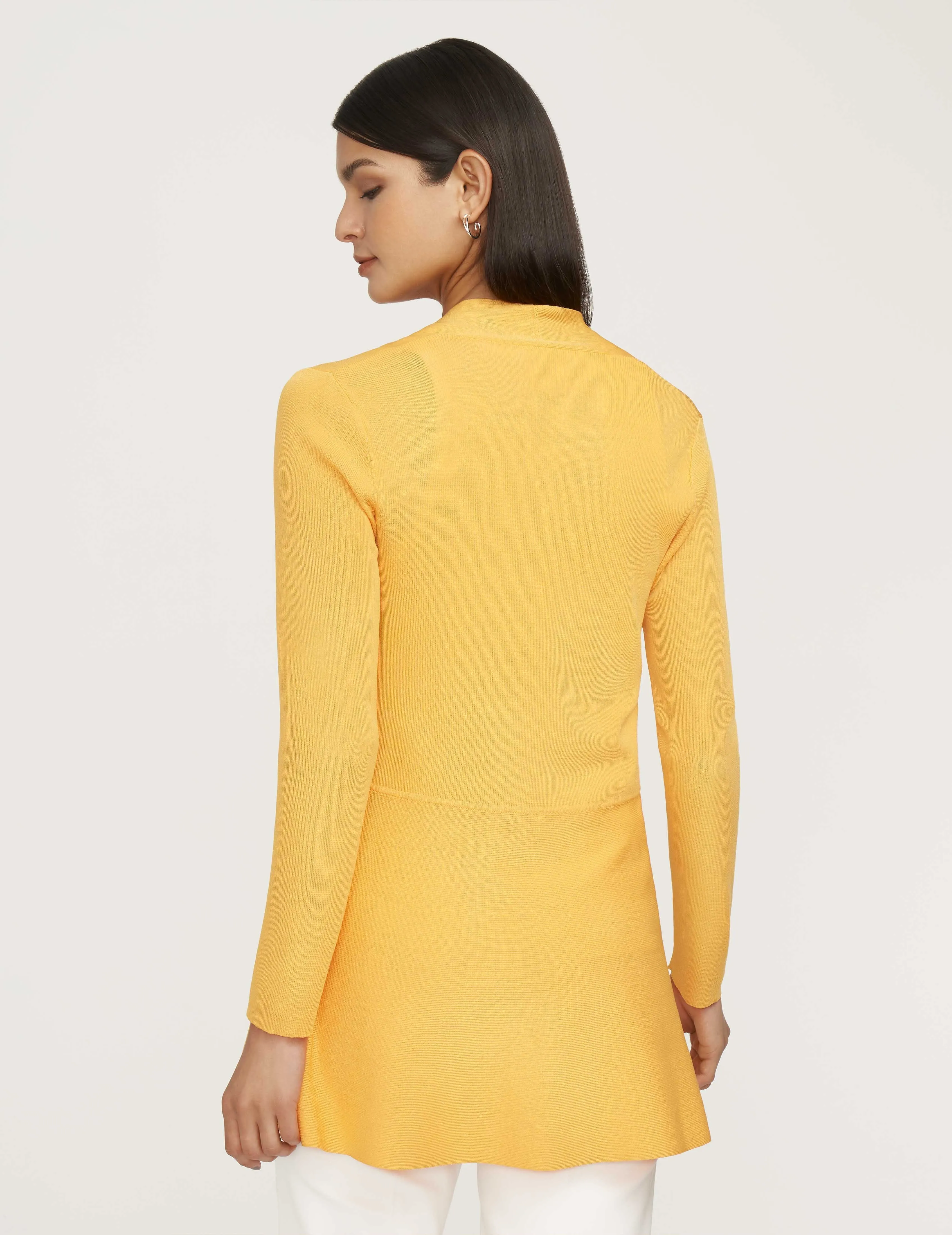 Monterey Long Waist Seamed Cardigan- Sale