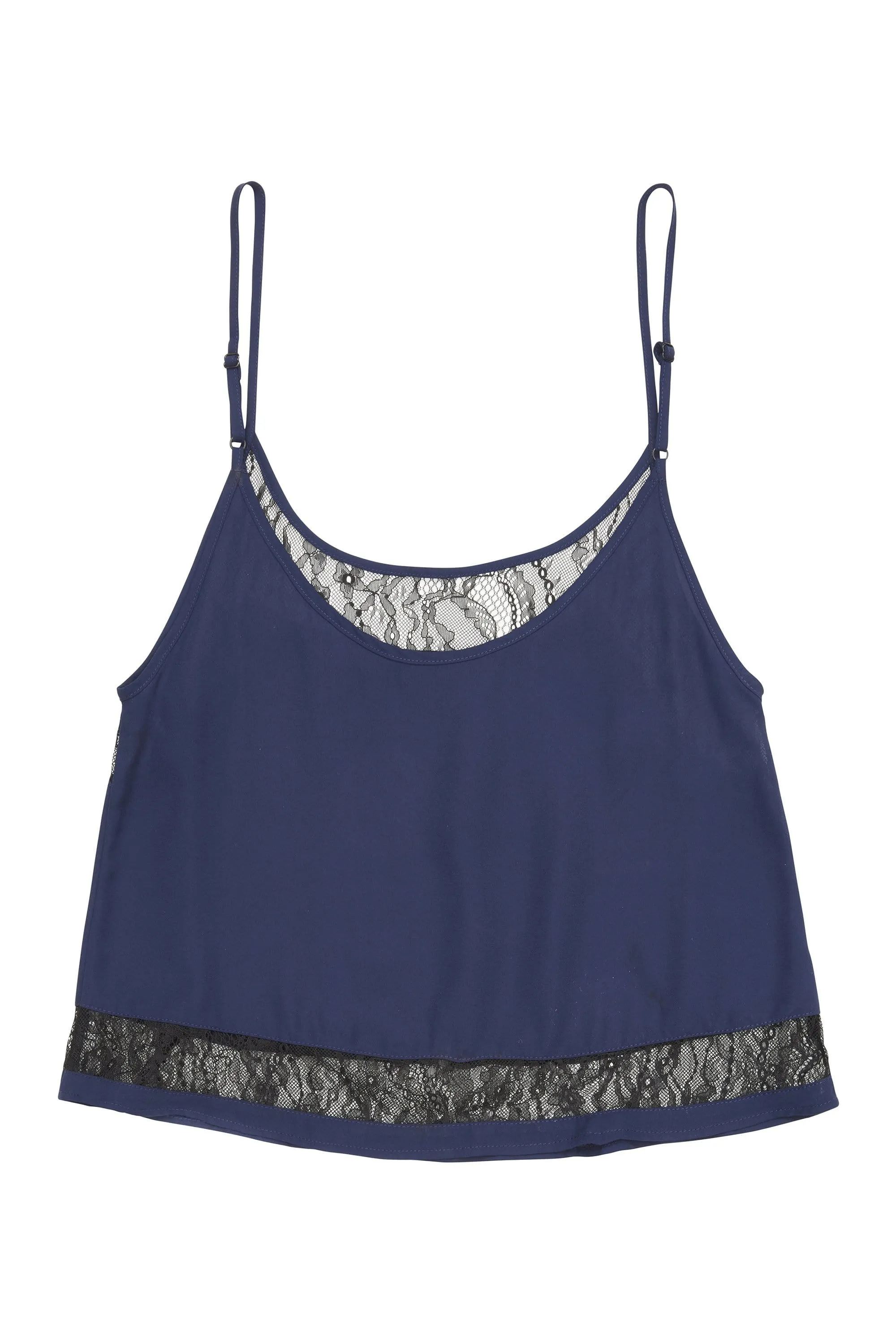Nicole Navy Lace Panel PJ Set