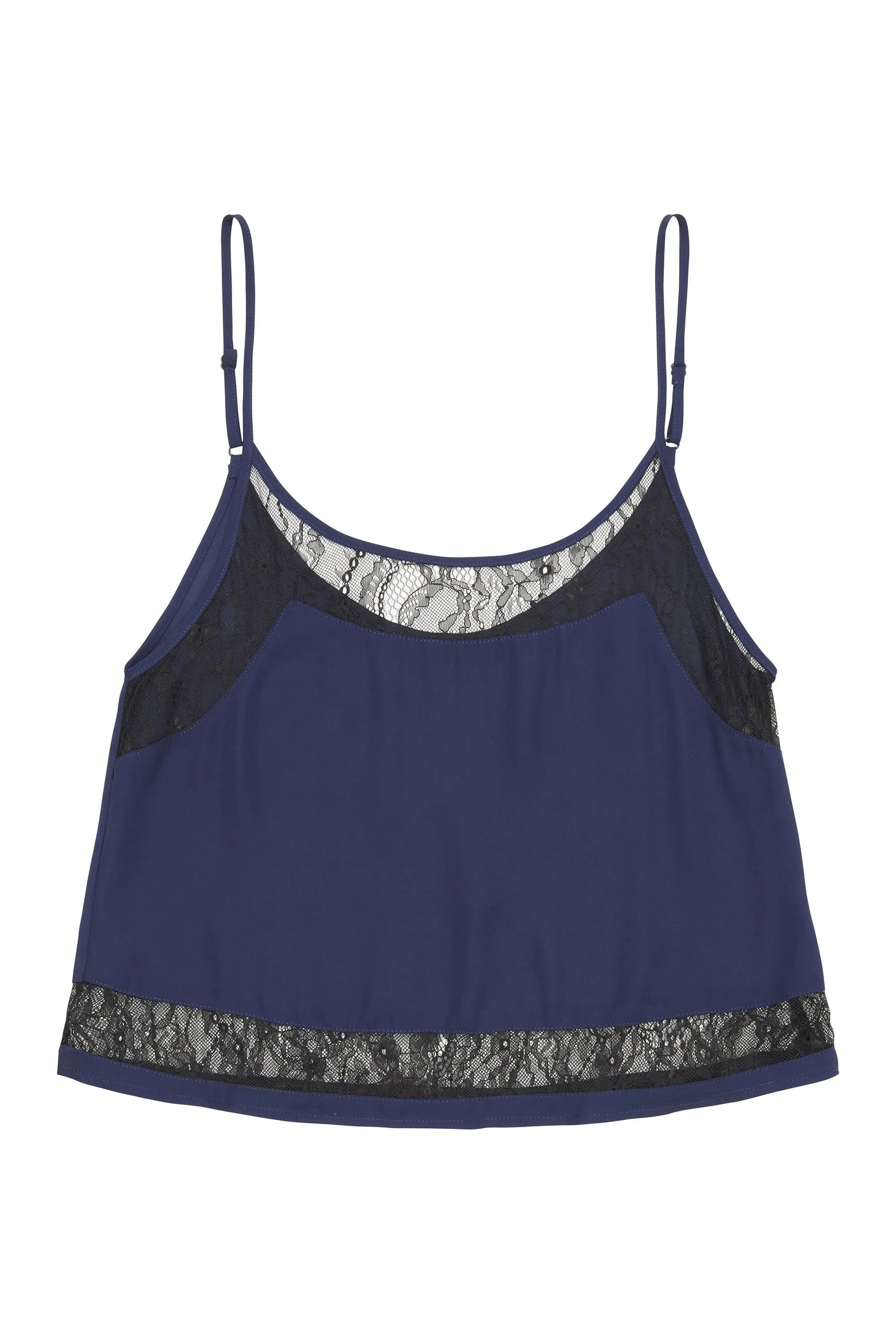 Nicole Navy Lace Panel PJ Set
