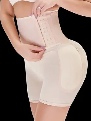 Padded Hip And Butt Lifter Waist Trainer Tummy Control Shorts