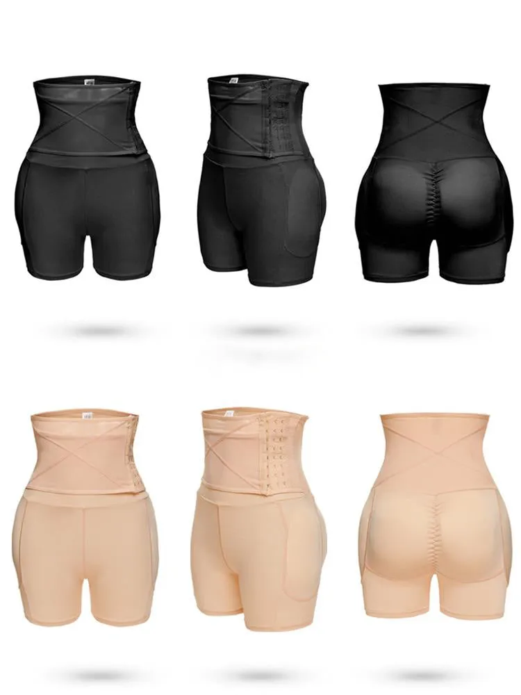 Padded Hip And Butt Lifter Waist Trainer Tummy Control Shorts