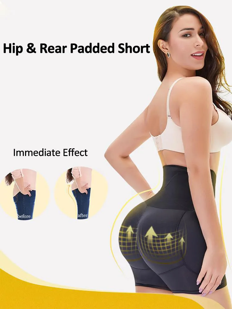 Padded Hip And Butt Lifter Waist Trainer Tummy Control Shorts
