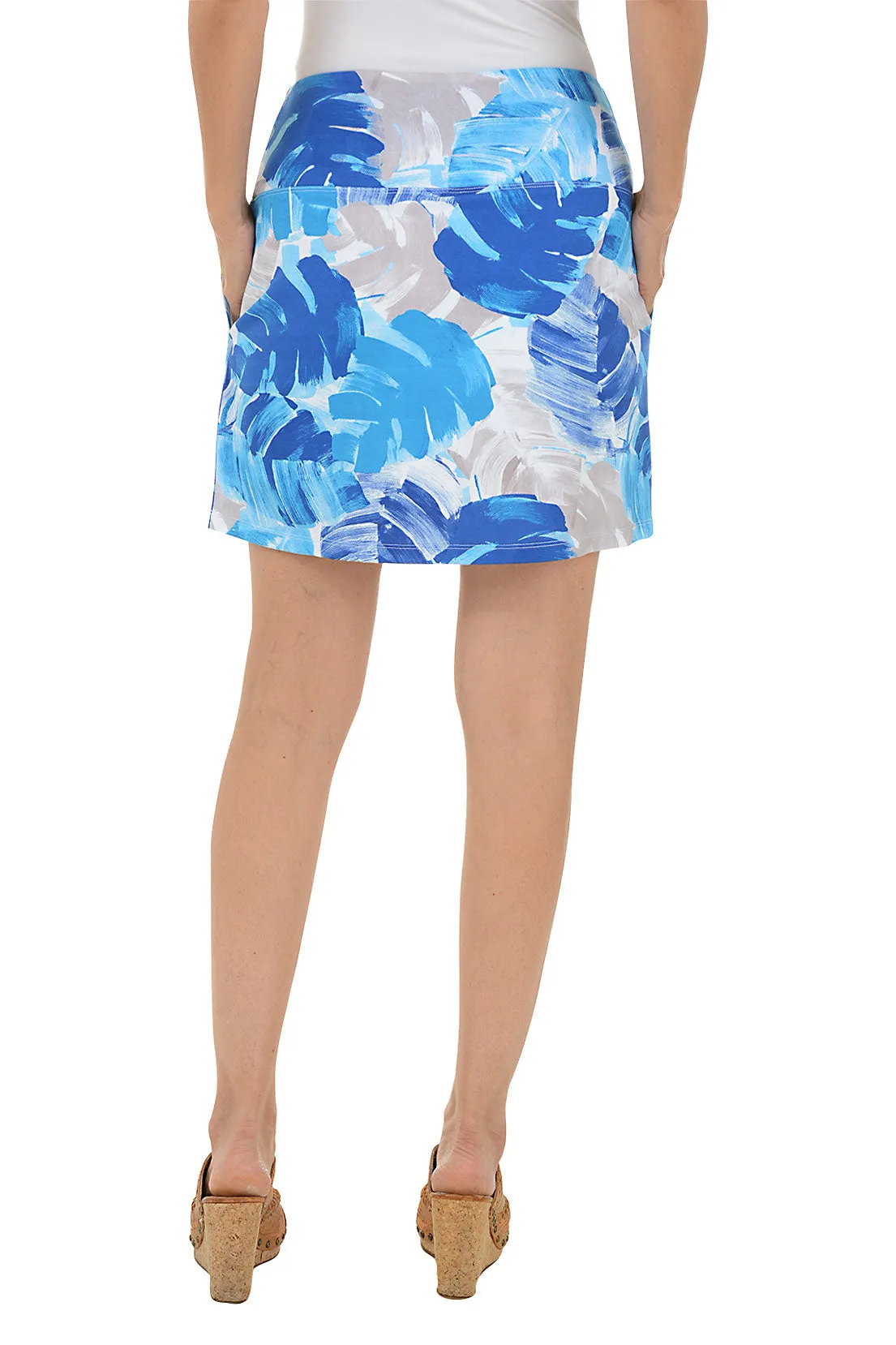 Palm Leaves Slimming Skort