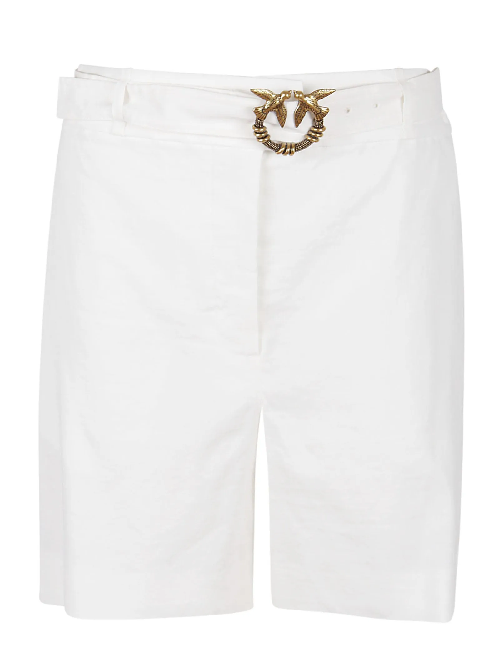 Pinko High Waist Straight Cut Shorts