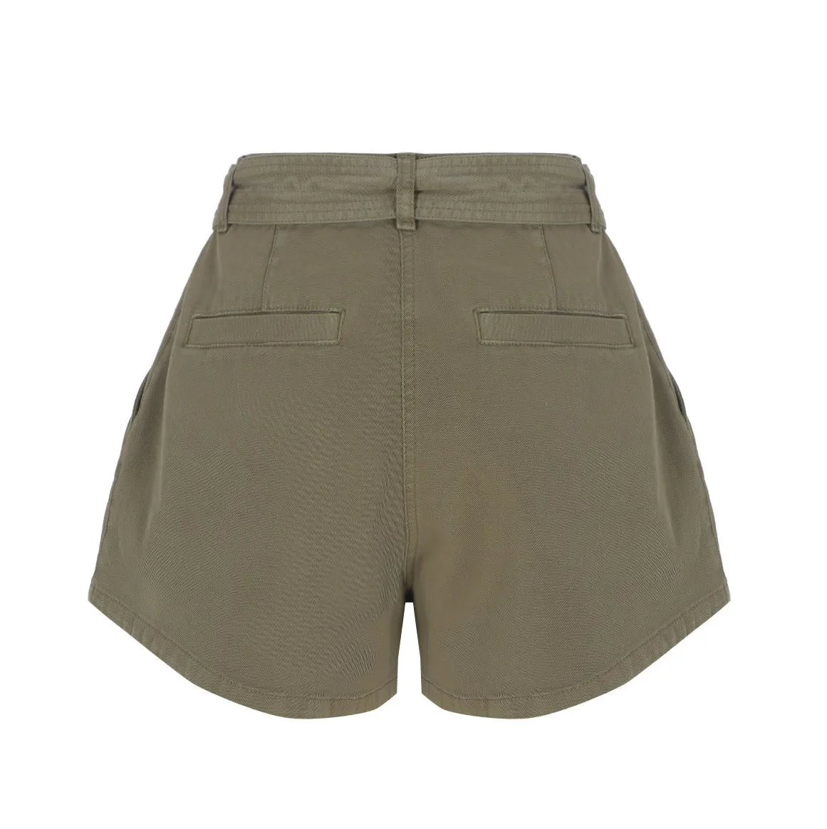 Pinko Love Birds Buckle High Waist Shorts