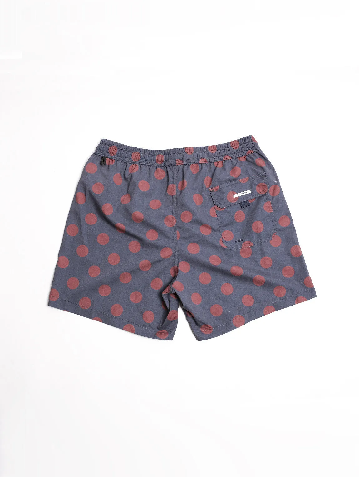 POIS BOXER Blue Navy / Burgundy