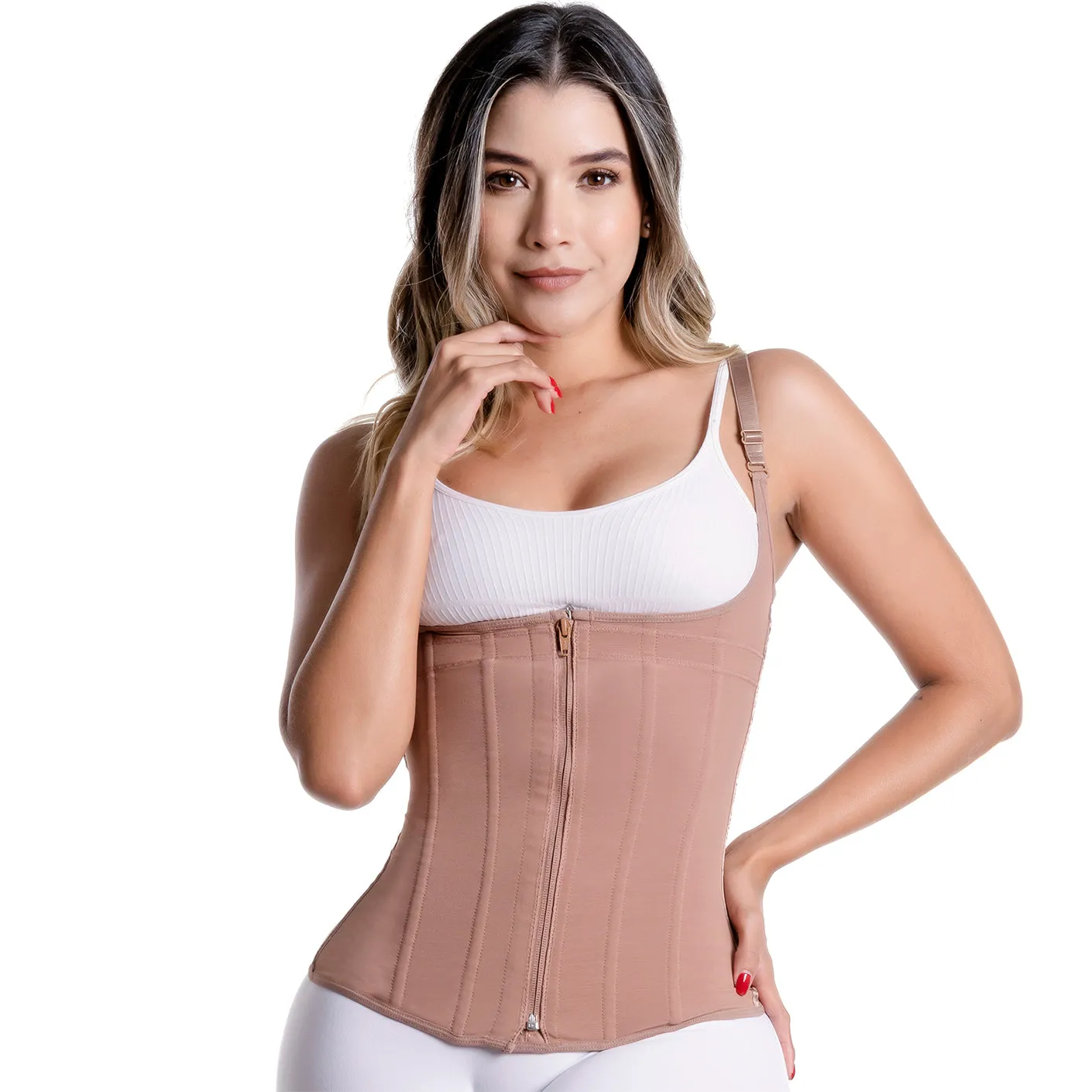 Post-Surgery Slimming massages, Posture corrector, Removable straps & Open bust Sonryse 024ZF