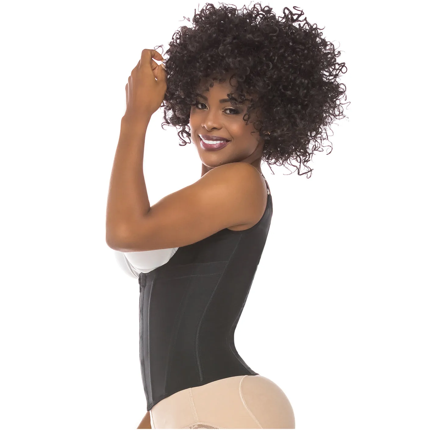 Postpartum Natural-birth and Everyday Shapewear Inner Hooks, Adjustable Straps, Medium Compression Fajas Salome 0313