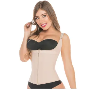 Postpartum Natural-birth and Everyday Shapewear Inner Hooks, Adjustable Straps, Medium Compression Fajas Salome 0313