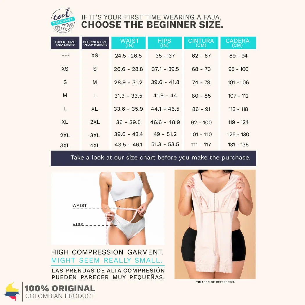 Postsurgical Compression Garment Tummy Control Shapewear Bodysuit & Butt Lifting Fajas Sonryse TR96ZF