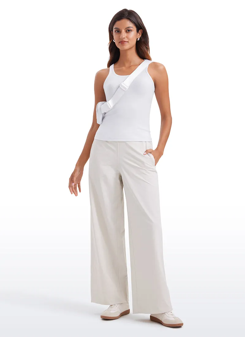 Ribbed Modal Waist Length Racerback Tanks