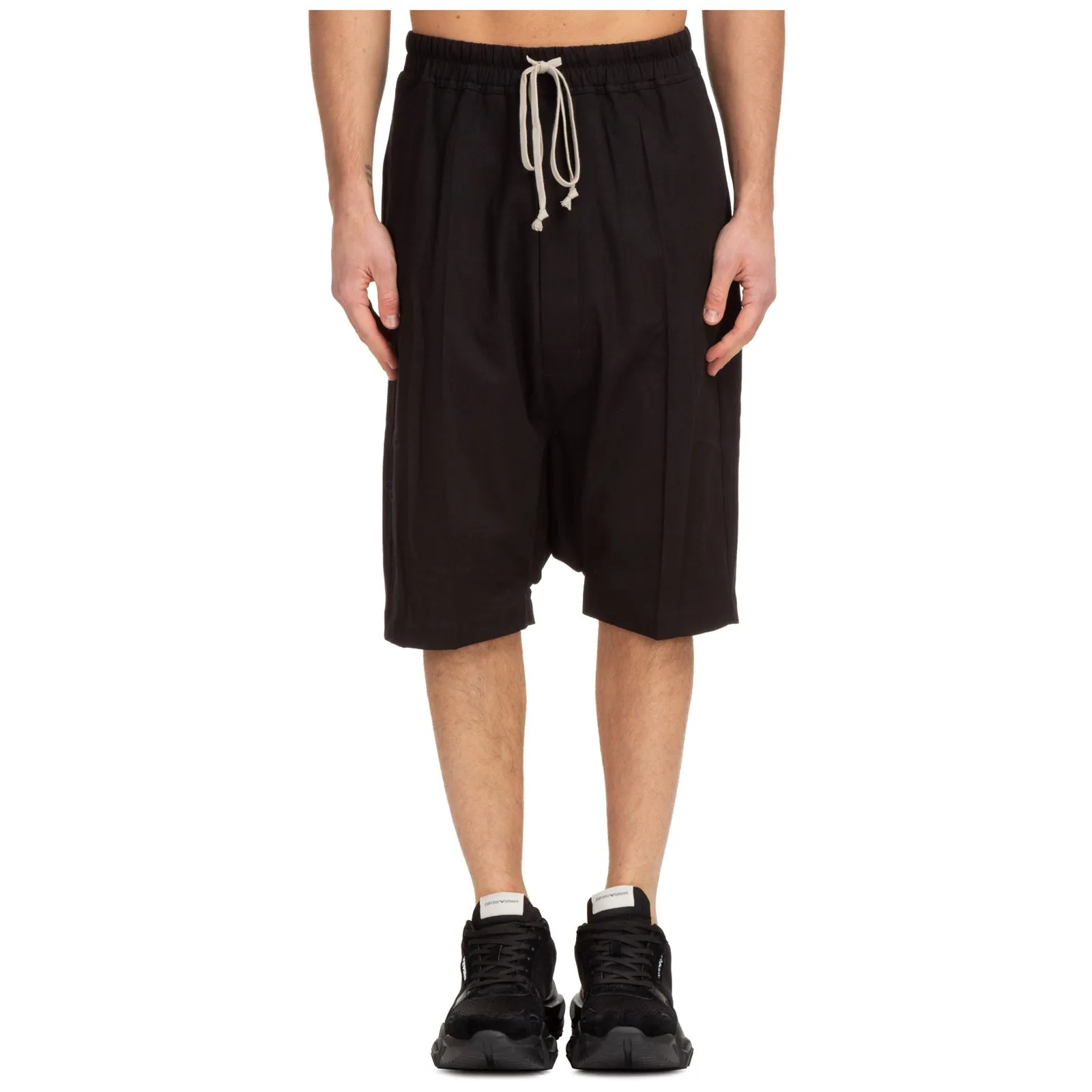 Rick Owens High Waist Drawstring Shorts
