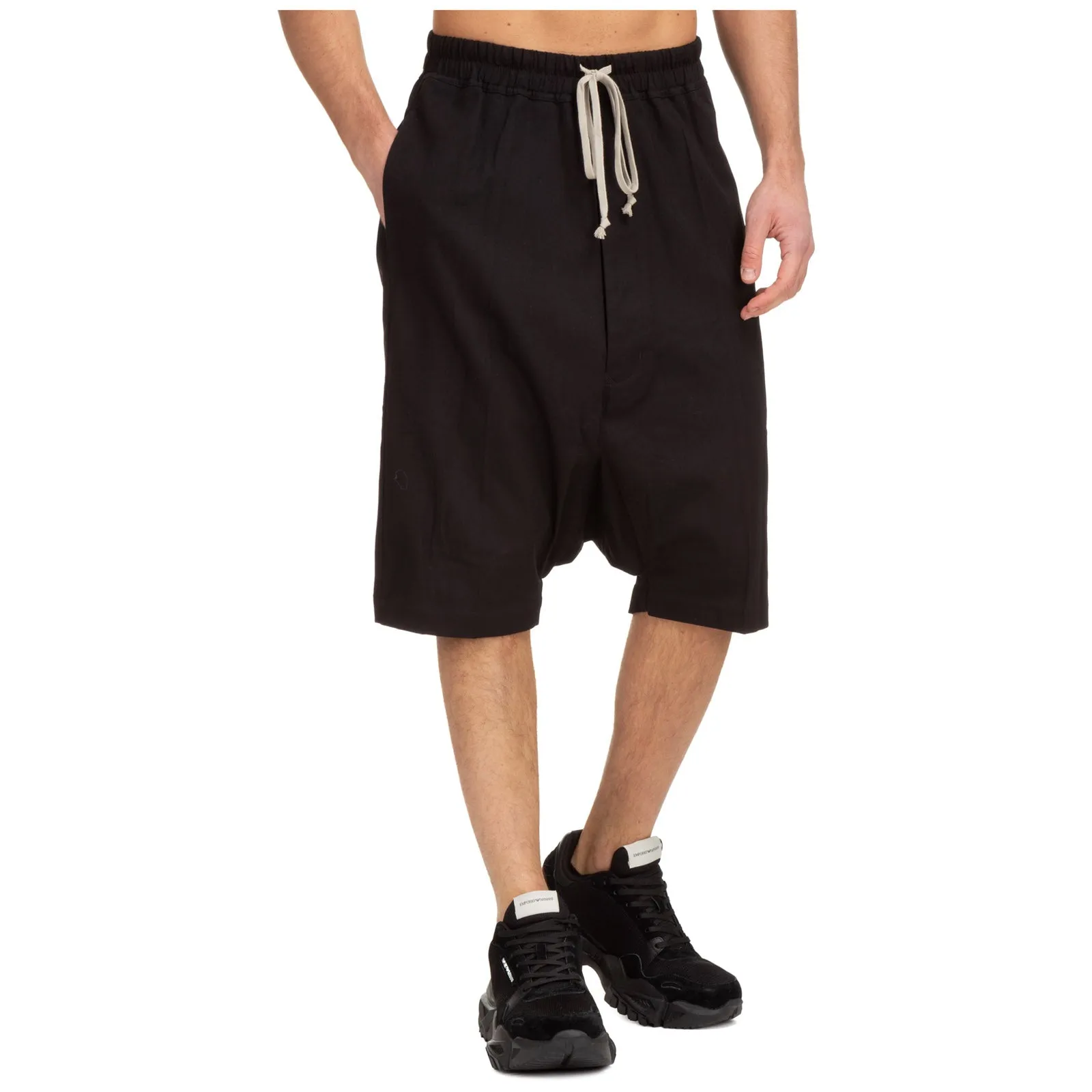 Rick Owens High Waist Drawstring Shorts
