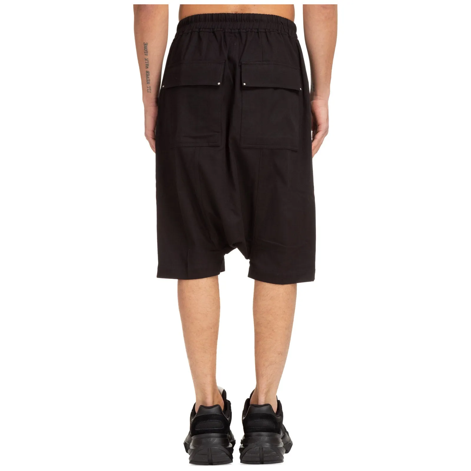 Rick Owens High Waist Drawstring Shorts